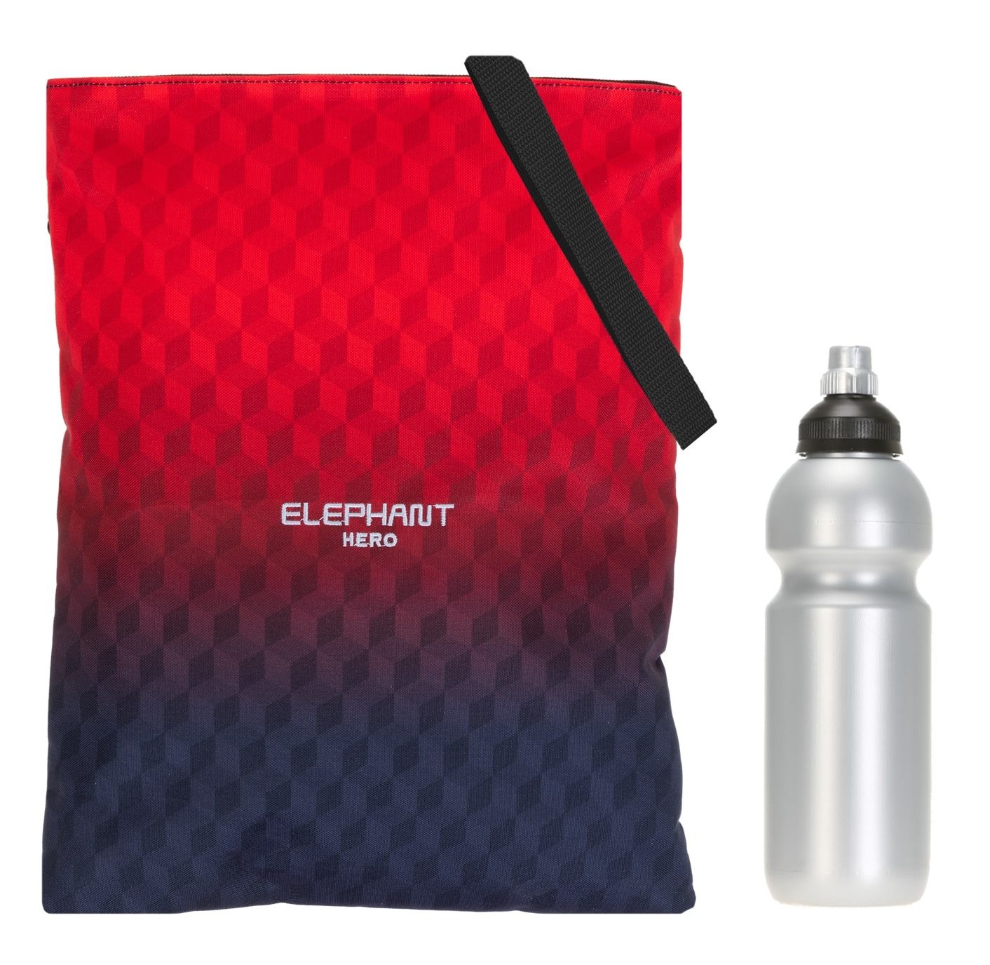 ELEPHANT Turnbeutel Sportbeutel Attach Bag Hero Signature Tasche, für Jungen Mädchen Schubeutel Gymbag + Trinkflasche