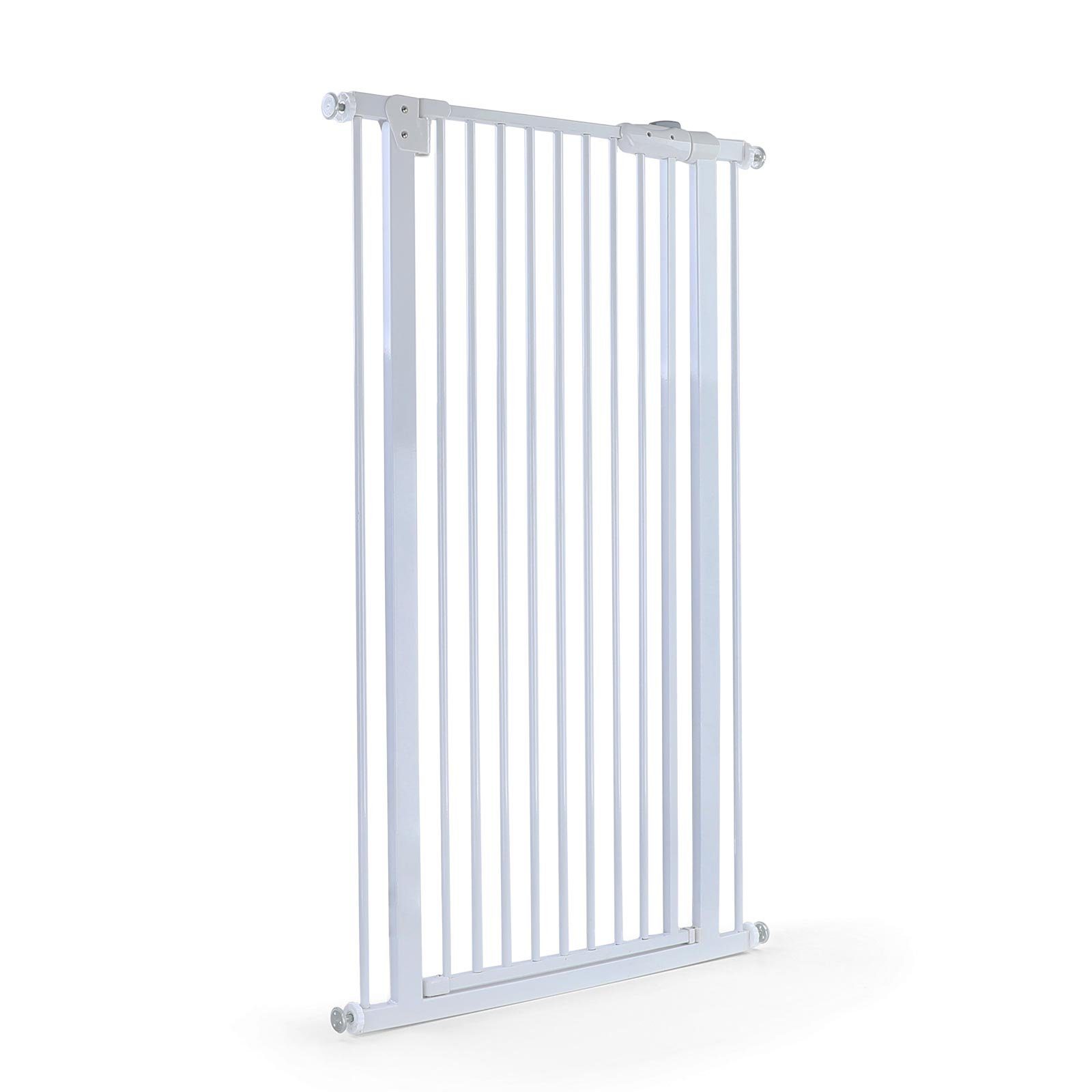 RAMROXX Treppenschutzgitter Absperrgitter Metall weiß verstellbar 72 -86cm günstig online kaufen