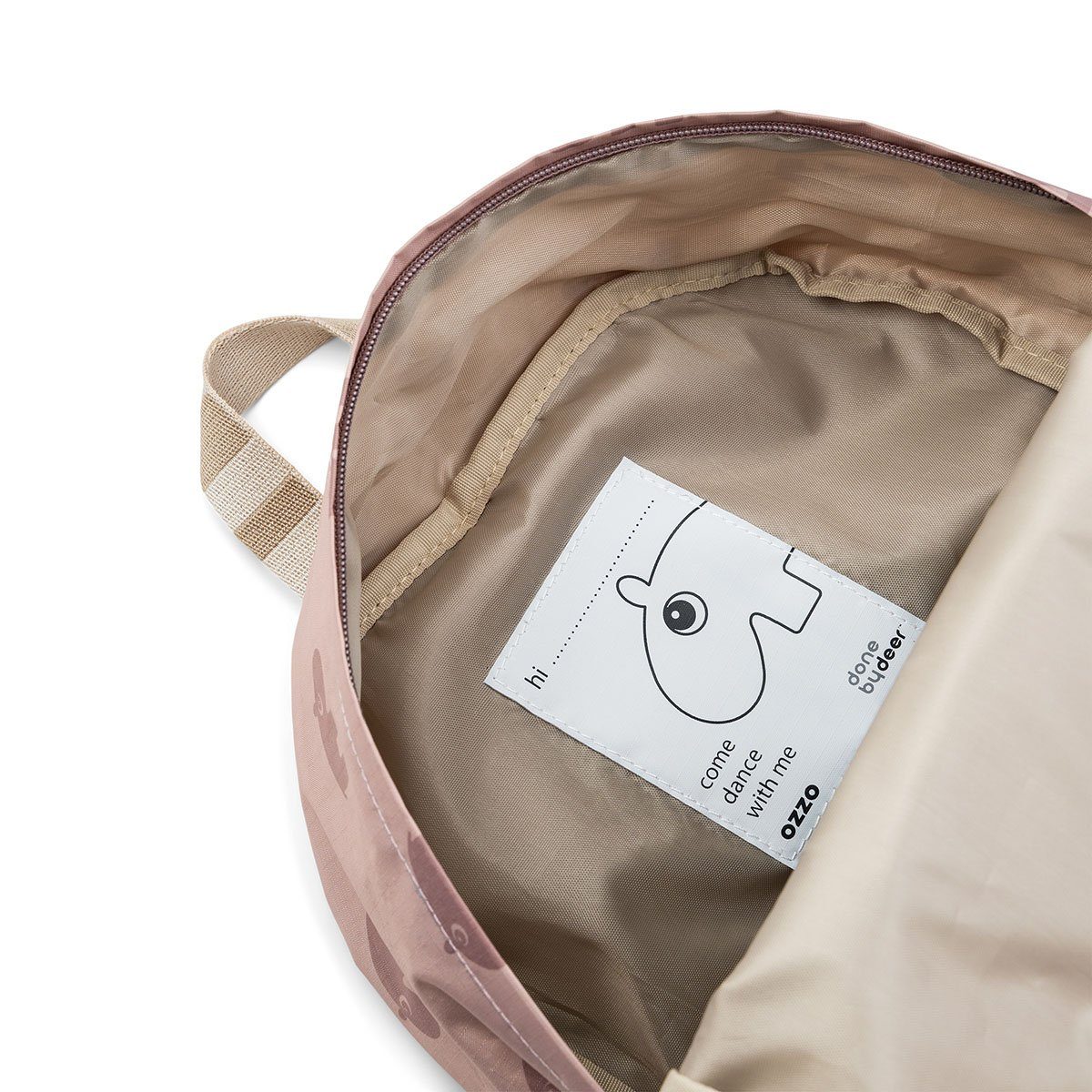 Done by Deer Kinderrucksack Kinderrucksack Ozzo Rosa Seitentaschen One-Klick-Brustgurt