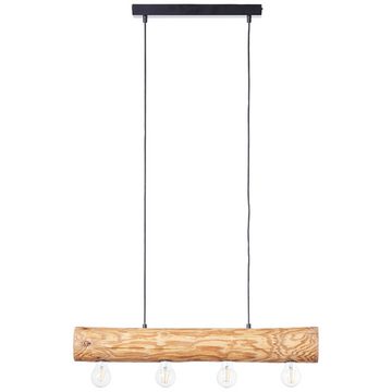 Brilliant Pendelleuchte 4-flammig, Holz, braun, Einbau, B700mm, Höhenverstellbar