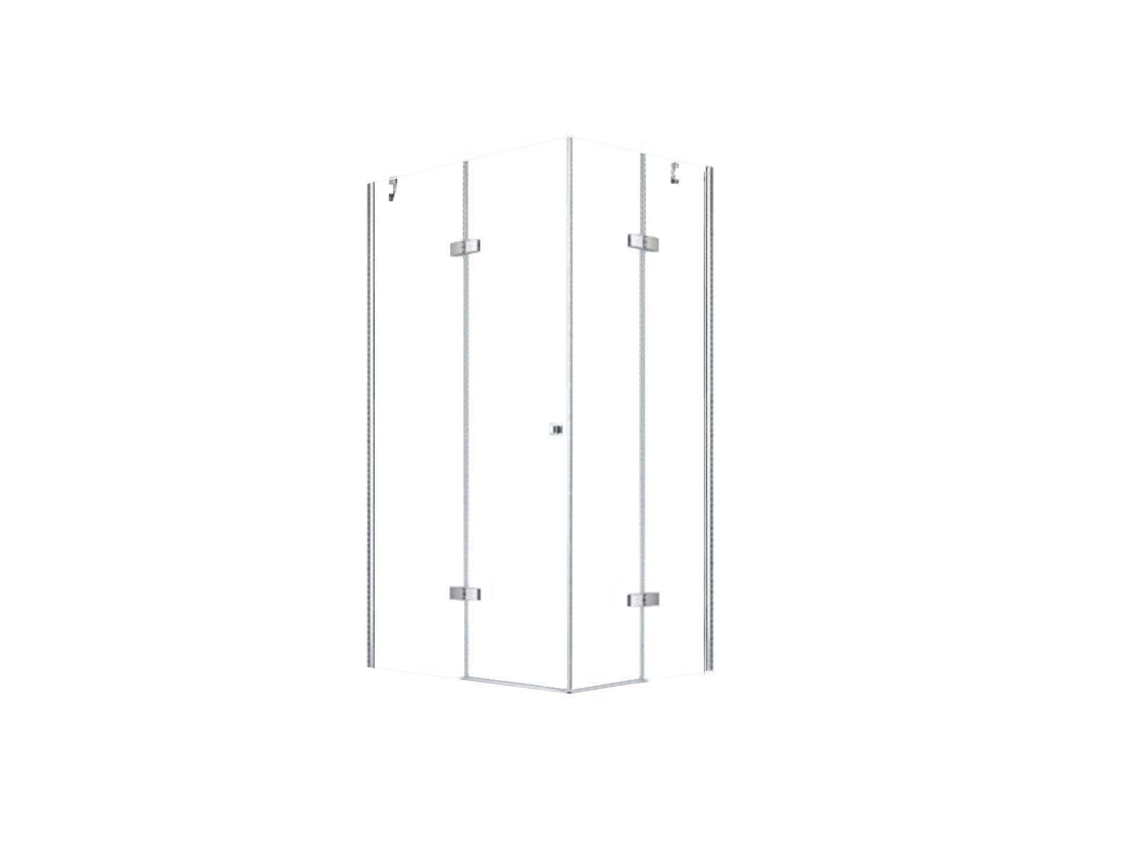 Glaszentrum Hagen Eckdusche Glaszentrum Hagen 90x75x180 cm DEMETER EckDuschkabine, BxT: 90x90 cm, ESG Glas