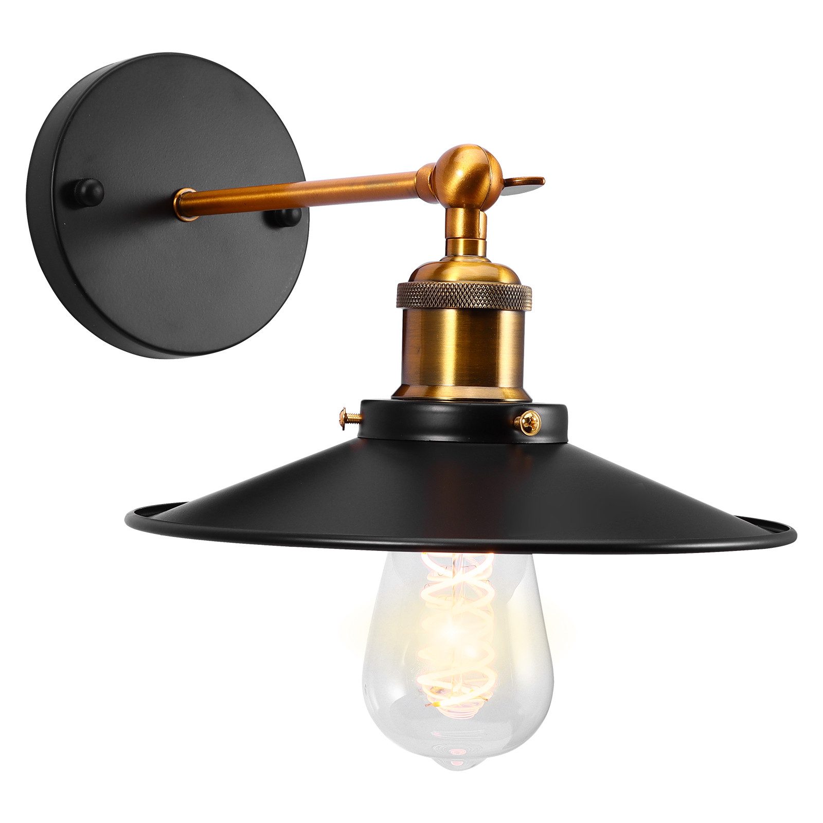 BlingBin Wandleuchte Innen Vintage Wandlampe, Schwarz günstig online kaufen