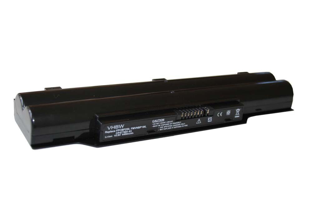 vhbw kompatibel mit Fujitsu Siemens LifeBook PH50/E, PH521, PH50/C Laptop-Akku Li-Ion 4400 mAh (11,1 V)