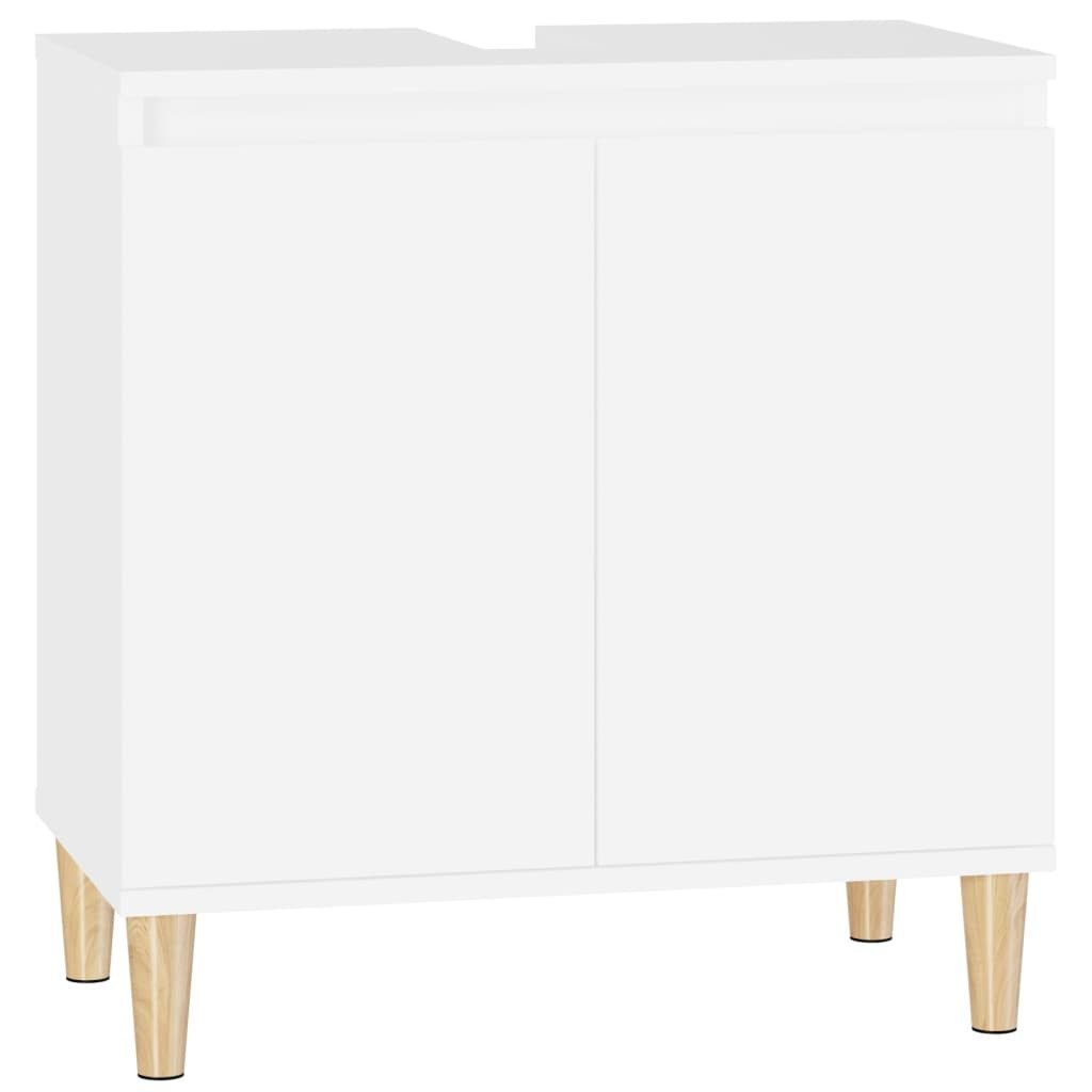 furnicato Waschbeckenschrank Waschbeckenunterschrank Weiß 58 x 33 x 60 cm a günstig online kaufen
