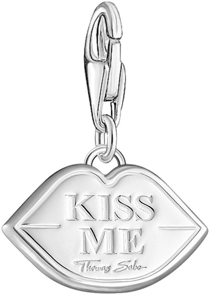 THOMAS SABO Charm-Einhänger roter Kussmund
