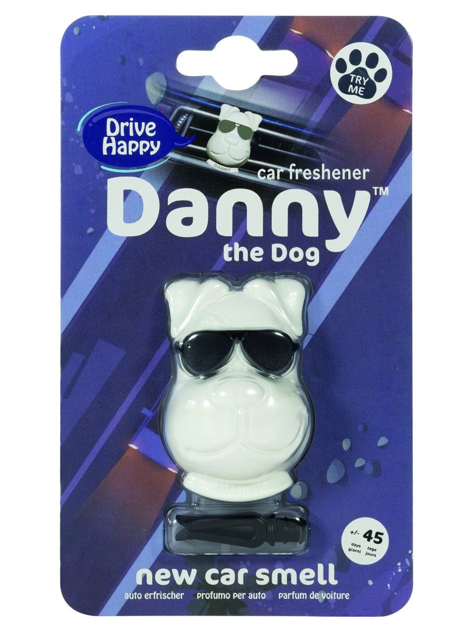 Danny the Dog Raumduft Danny the Dog Lufterfrischer Clip New Car Smell