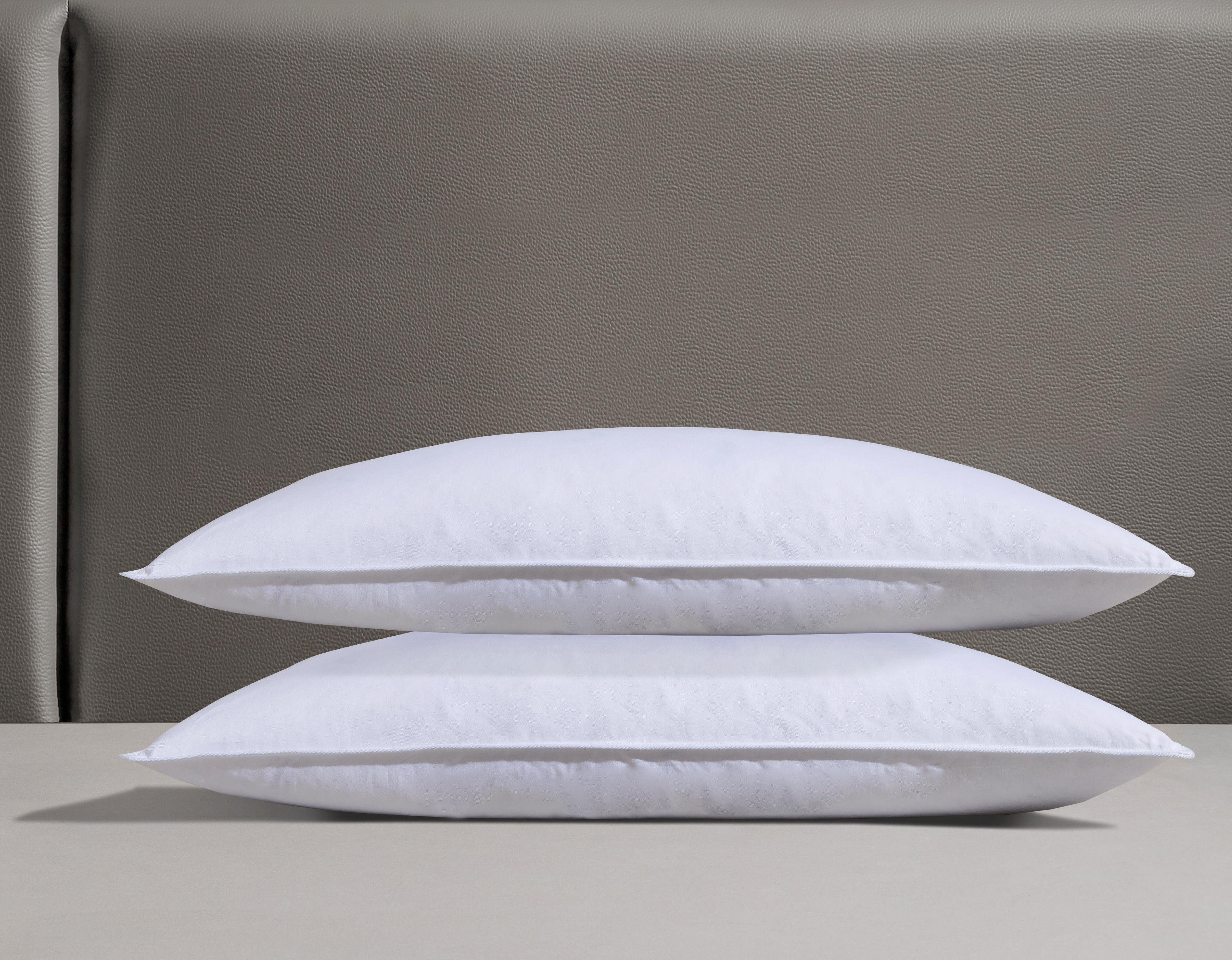 RIBECO Federkissen Kopfkissen-Set Laram, Kissen mit Daunenanteil, in 40x80 günstig online kaufen