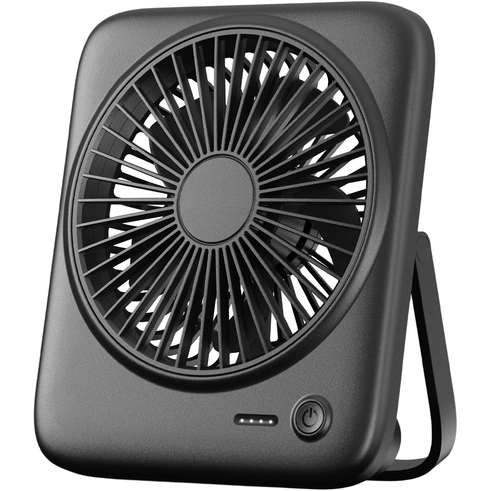 nsihing Mini USB-Ventilator Leiser Tischventilator 4000mAh – tragbarer, 4 Stufen, 180° faltbar, USB Ventilato für Büro, Schlafzimmer & Reisen