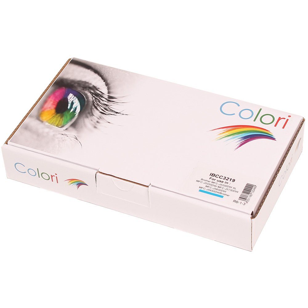 Colori Tintenpatrone (Kompatible Druckerpatrone für Brother LC-3219 XL Cyan MFC-J5330DW, 0DWBrother MFC-J6530DW MFC-J6535DW MFC-J6730DW MFC-J6930DW MFC-J6935DW)