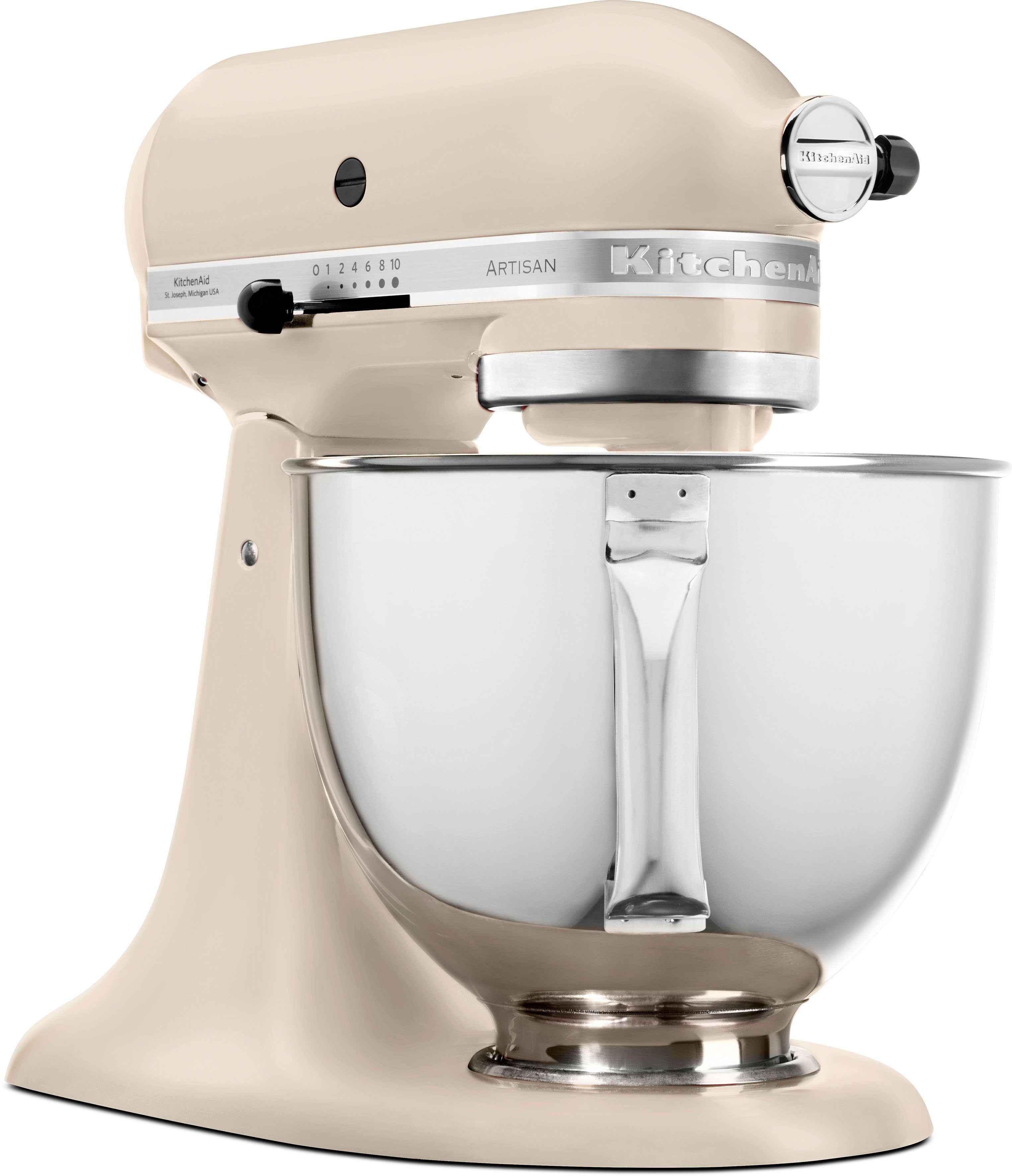 KitchenAid Küchenmaschine 5KSM125EFL FRESH LINEN, 300 W, 4,8 l Schüssel, Gratis Fleischwolf/Spritzgebäckvorsatz, Schüssel, (Wert ca. 238,-UVP)