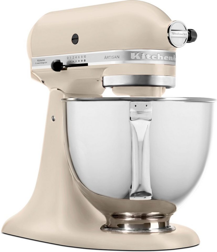 KitchenAid Küchenmaschine 5KSM125EFL FRESH LINEN, 300 W, 4,8 l Schüssel,  Gratis Fleischwolf/Spritzgebäckvorsatz, Schüssel, (Wert ca. 238,-UVP)