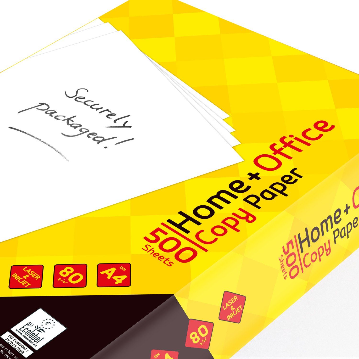 Home Blatt 80g Kopierpapier 500 weiß A4 Kopierpapier Idena Idena