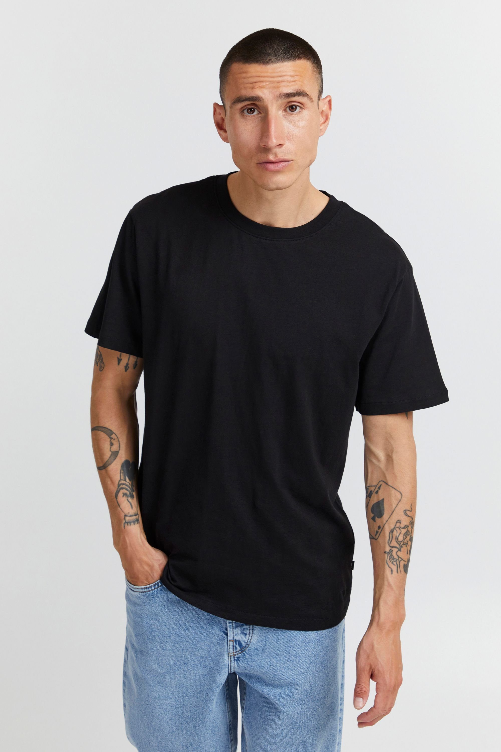 SS T-Shirt True Black !Solid SDCadel 21107195 (194008)
