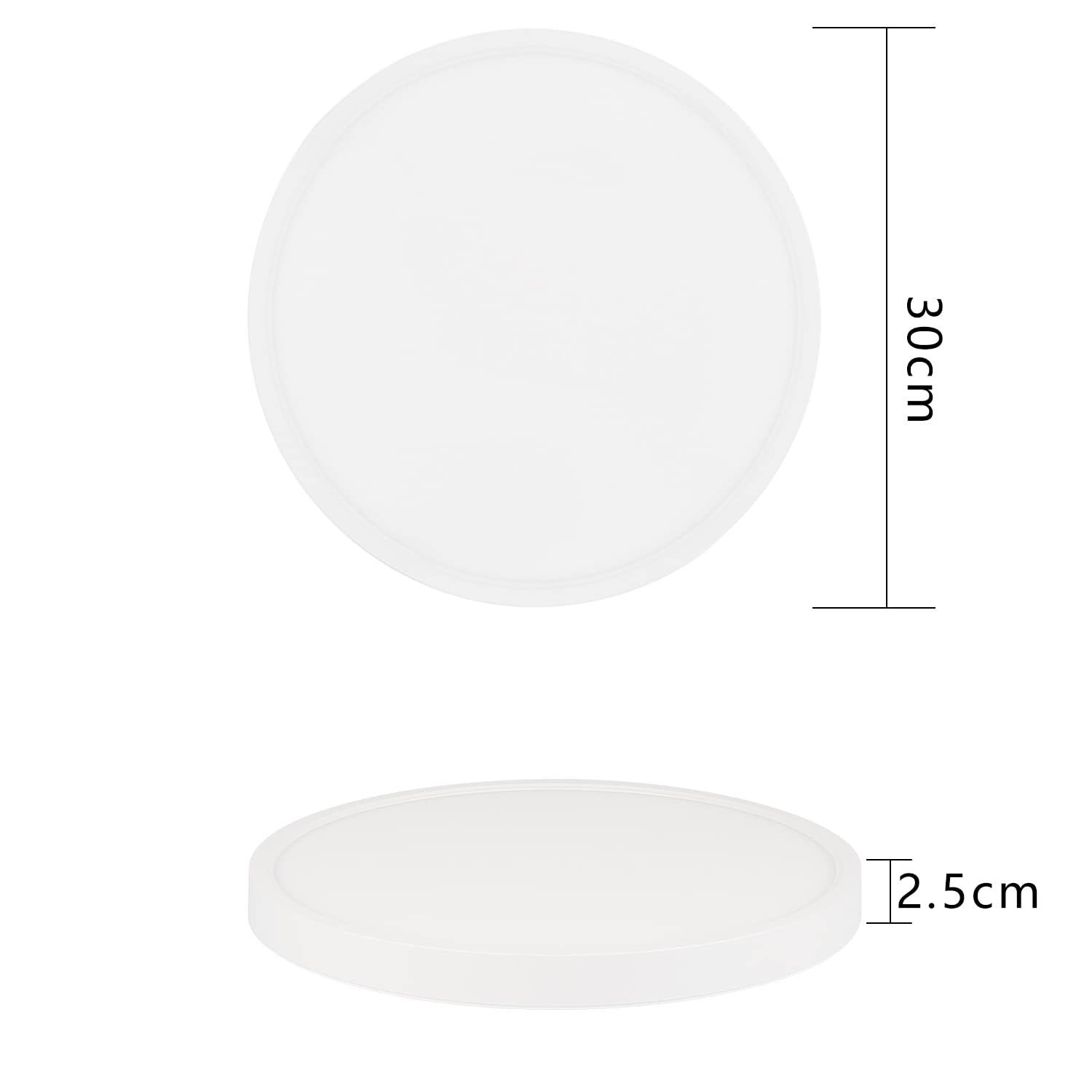 Design 1 Deckenleuchten schlankes Deckenlampe, Weiß LED Dimmbar 4. Nettlife Zoll