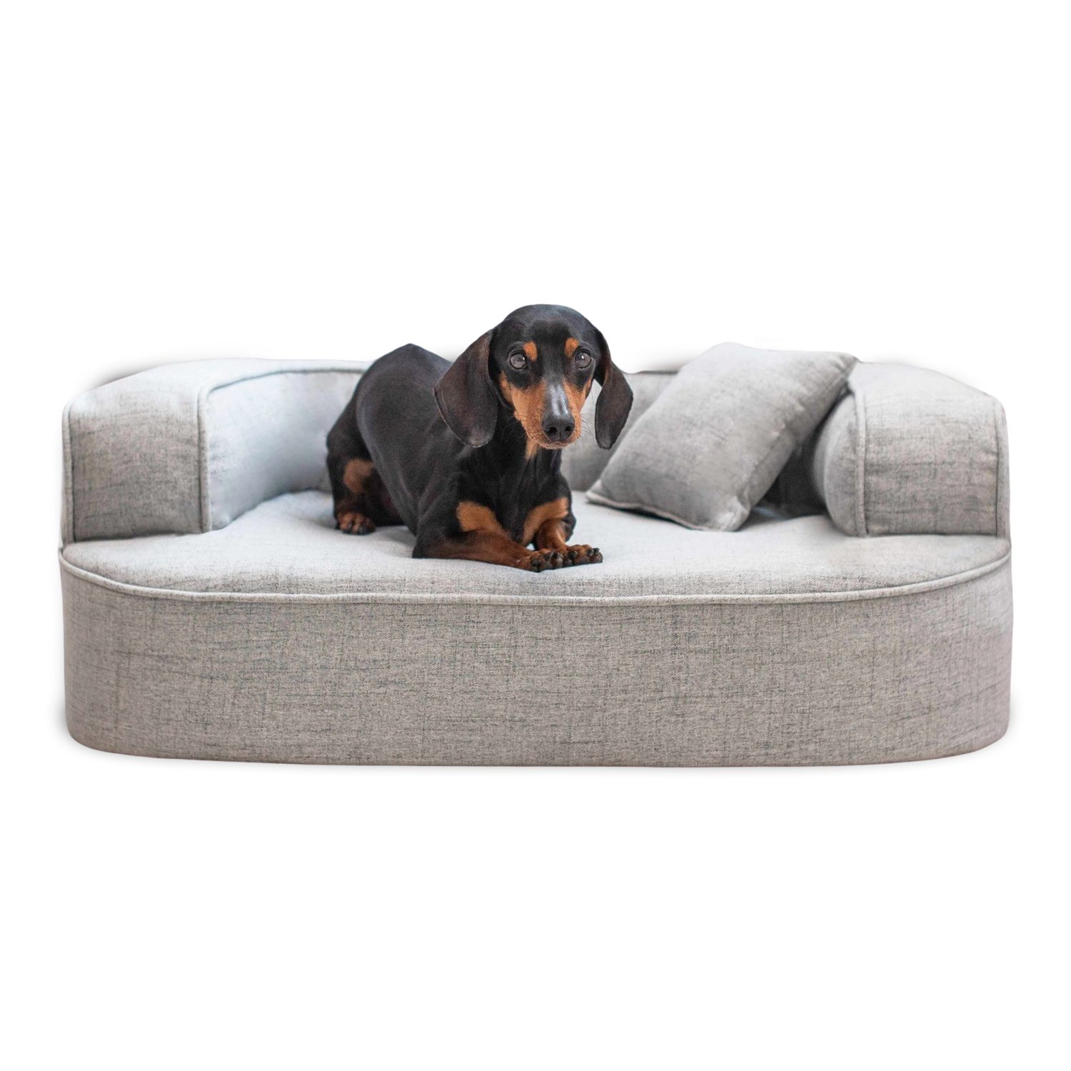 tierlando® Tierbett Orthopädisches Hundesofa LOTTE VISCO PLUS Webstoff meliert