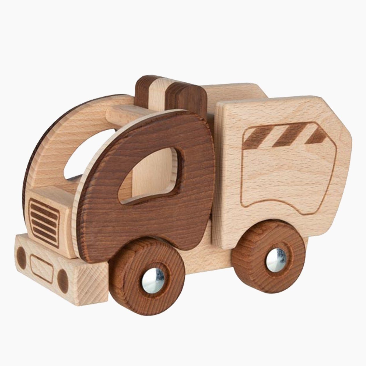 goki Spielzeug-Müllwagen Müllwagen, goki nature, (packung, 1-tlg., set), Sehr robust verarbeitet und hoher Spielwert. Made in Europe