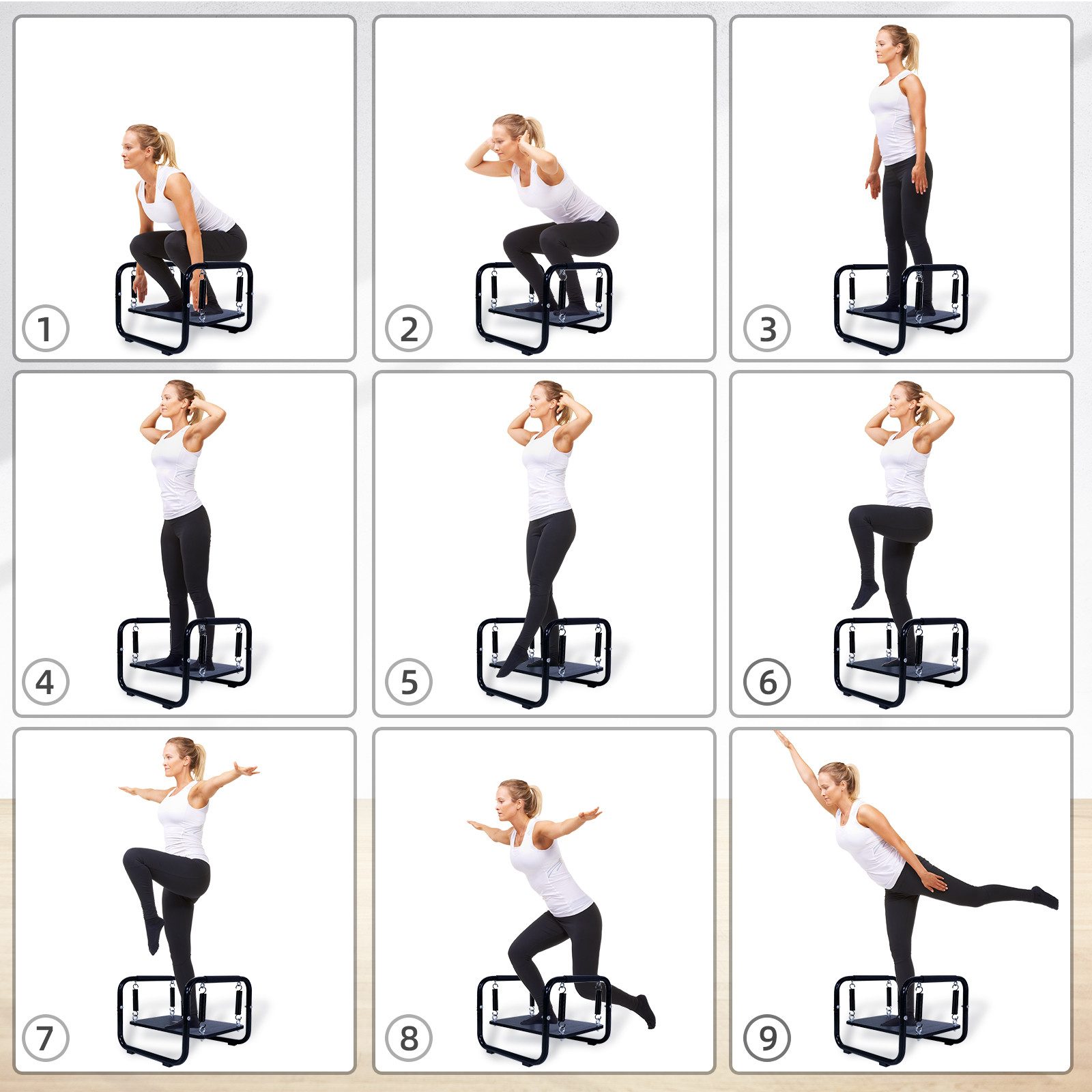 CCLIFE Balancetrainer Balance Board Gleichgewichtstrainer Damen Herren