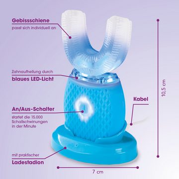 VITALmaxx Schallzahnbürste, mit 4 Putz-Modi für intensive Zahn - undZahnfleischpflege