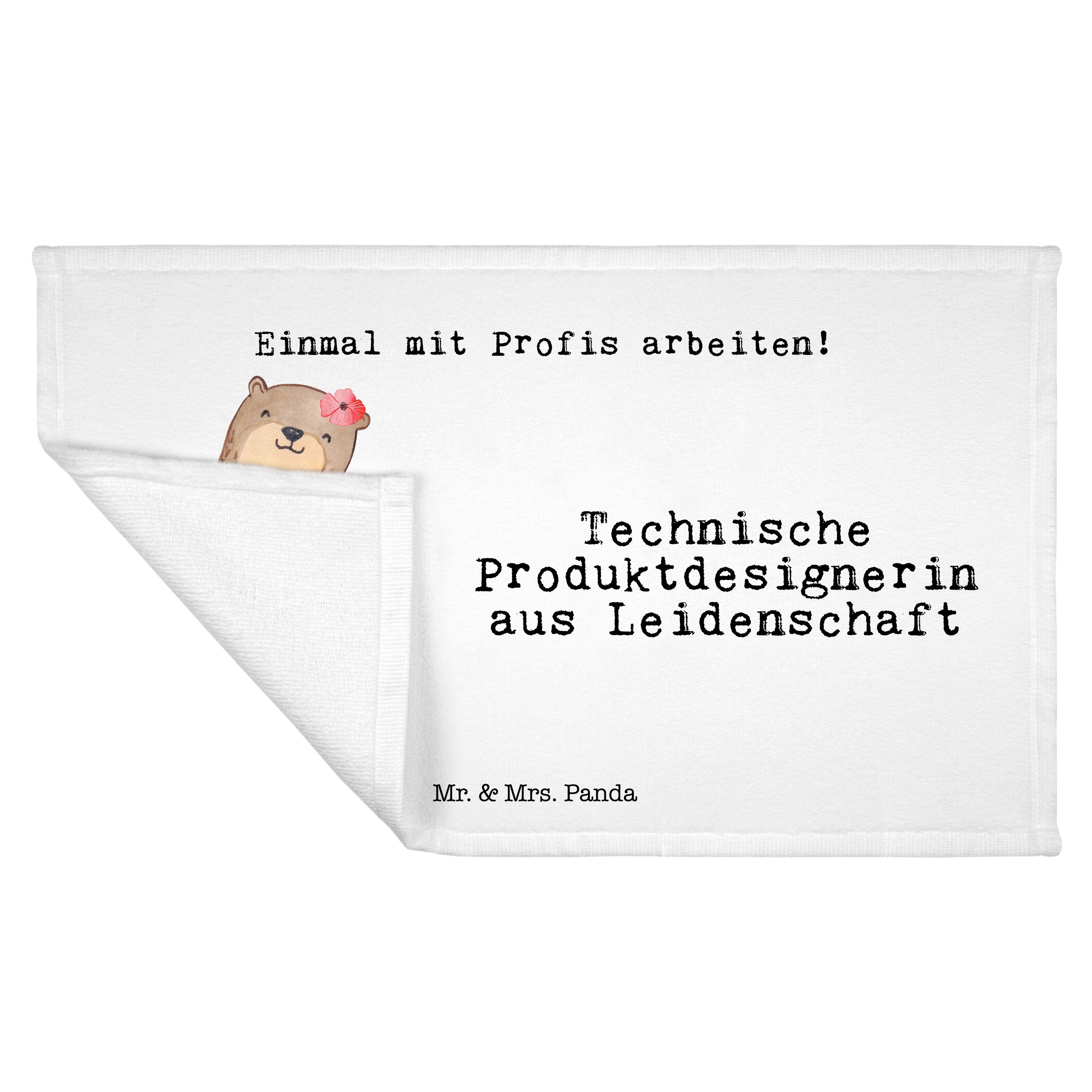 Mrs. & Leidenschaft Geschenk, Mr. Weiß Produktdesignerin - Panda - Handtuch Technische (1-St) Gäst, aus