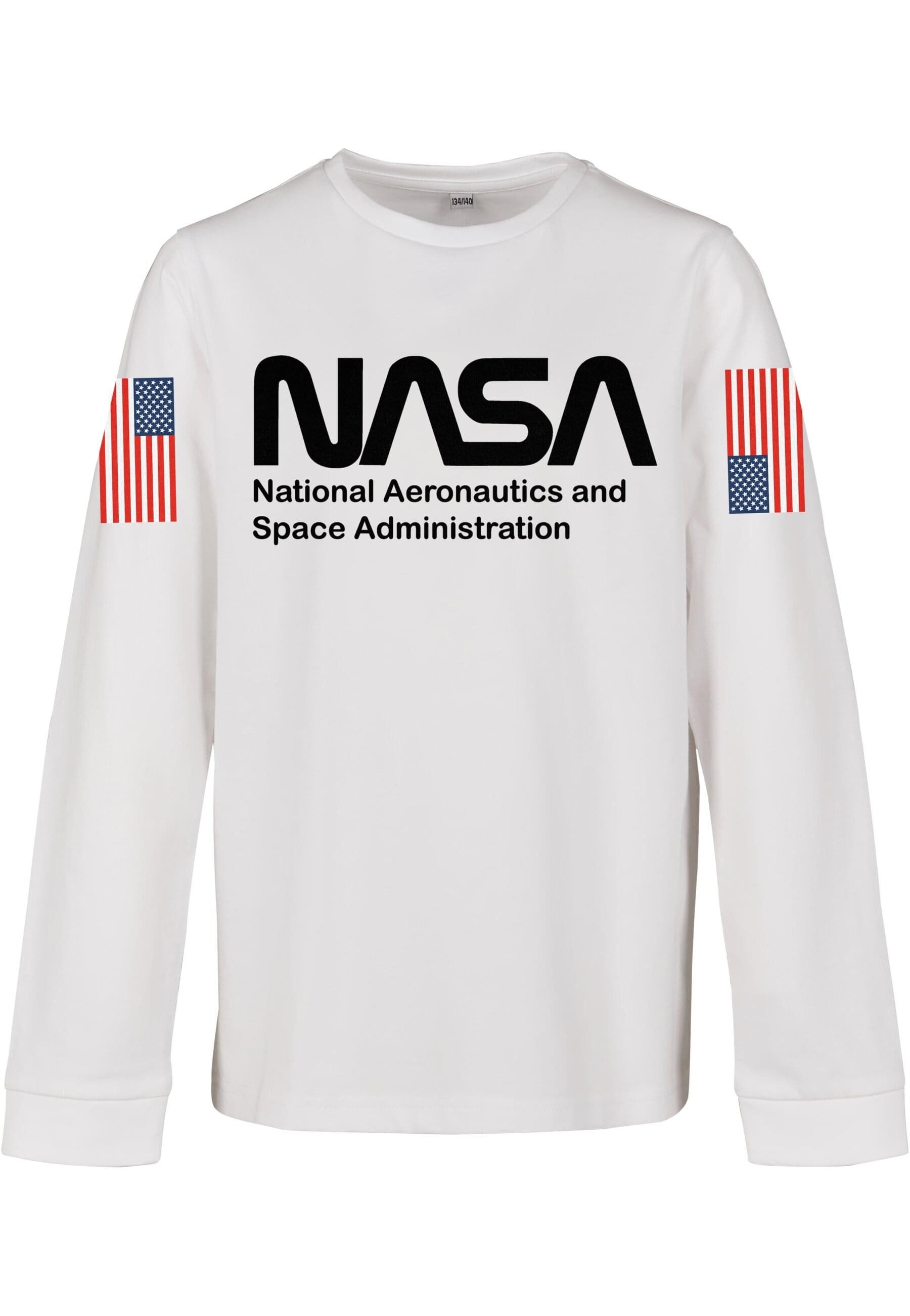 MisterTee Langarmshirt MisterTee Herren Kids NASA Worm Longsleeve (1-tlg)