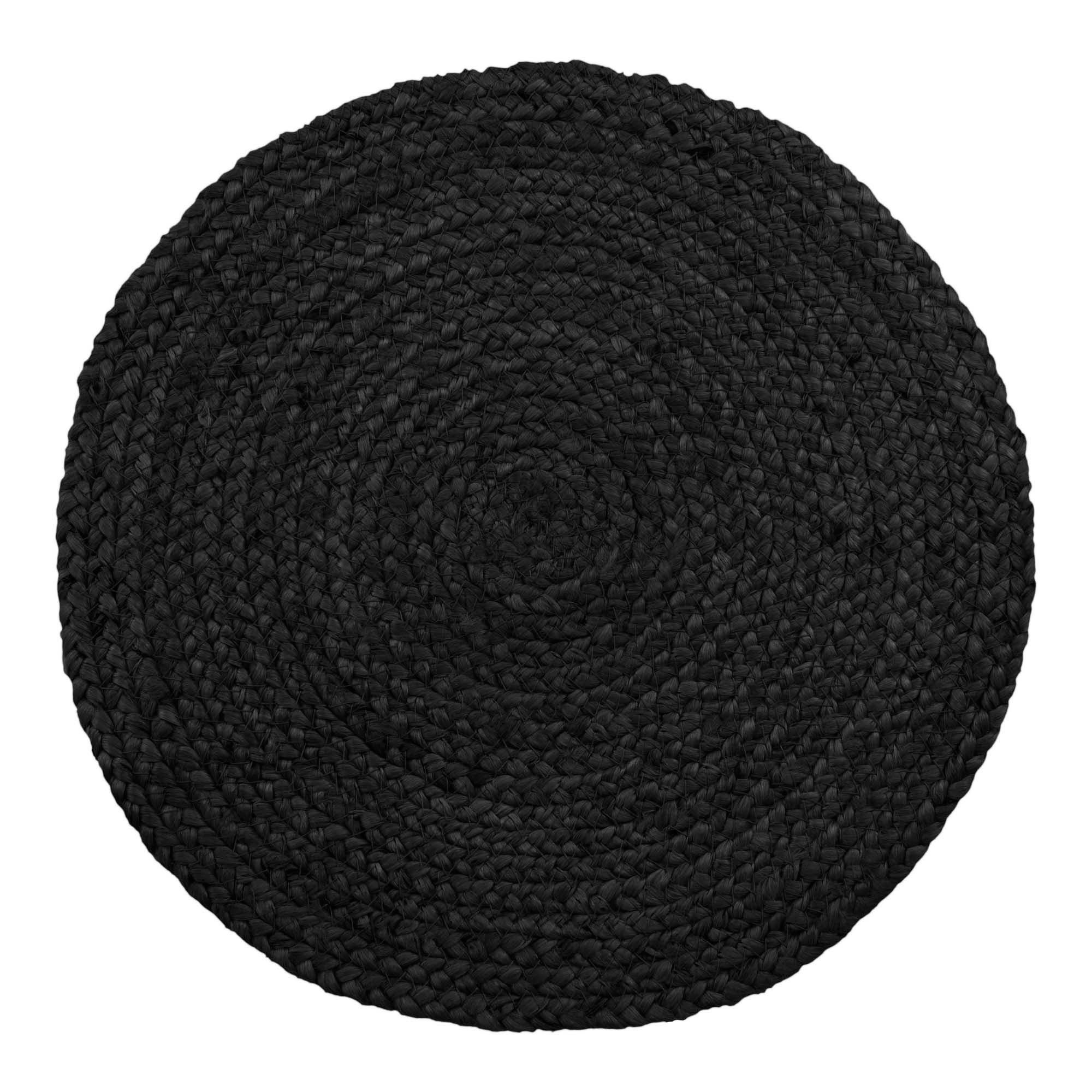 tinkaro Tischelement Tischset Bombay, 4er-Set Jute Dunkelgrau (1-St)
