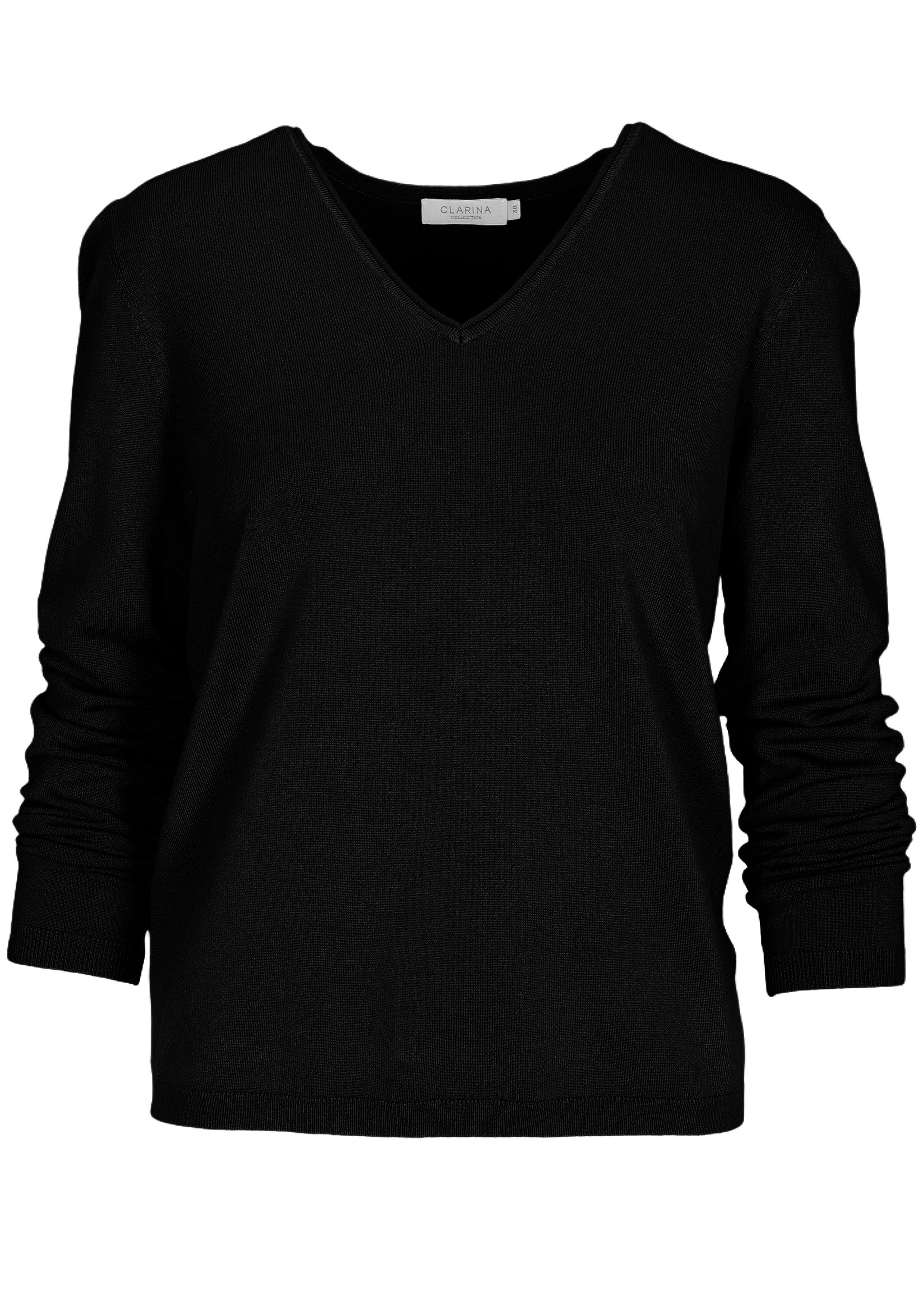 Clarina Strickpullover Viskose-Polyamid Mischung günstig online kaufen