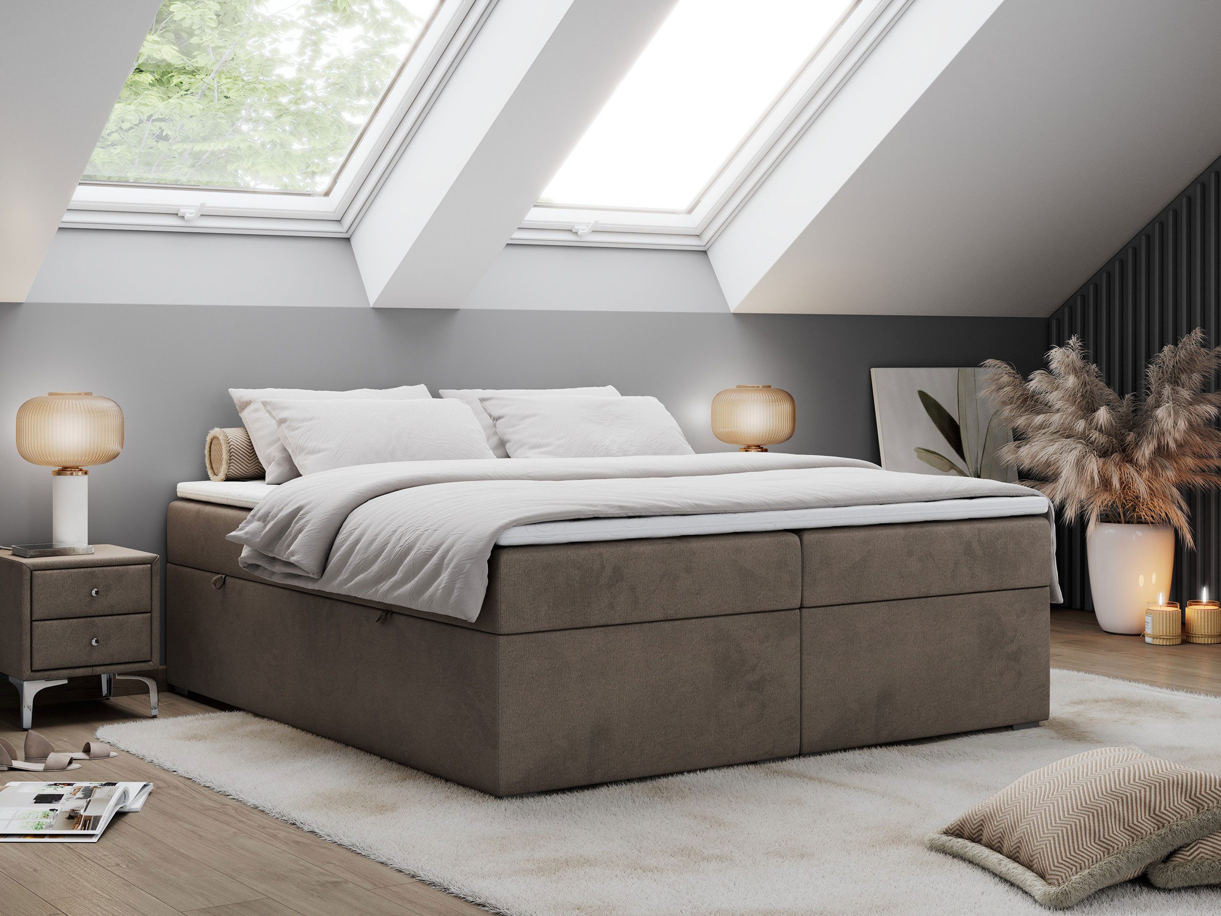 MKS MÖBEL Boxspringbett BESS (Set, Packung, günstig online kaufen
