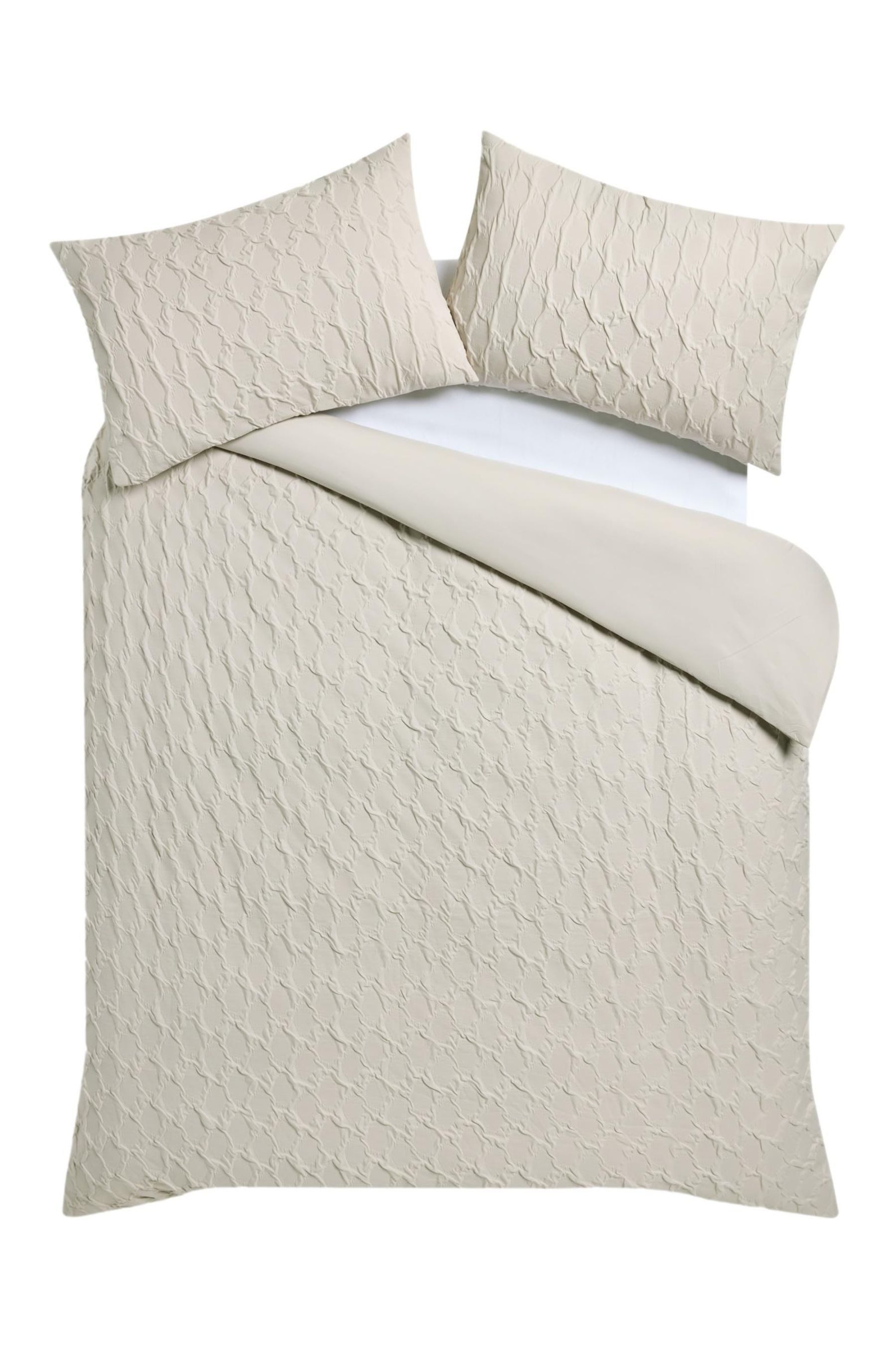 Next Bett-Set Strukturierte, geprägte Bettgarnitur mit Muster, Bezug: Polyester (recycelt), Polyester