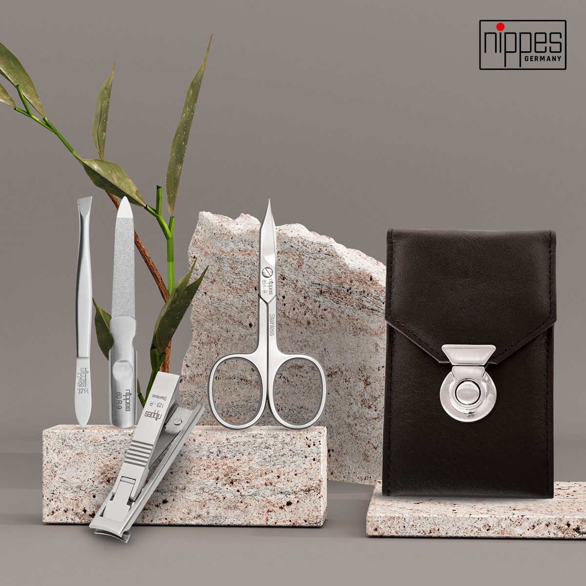 nippes Solingen Maniküre-Etui Maniküre Set LOCKS mit Rindleder-Etui, Instru günstig online kaufen