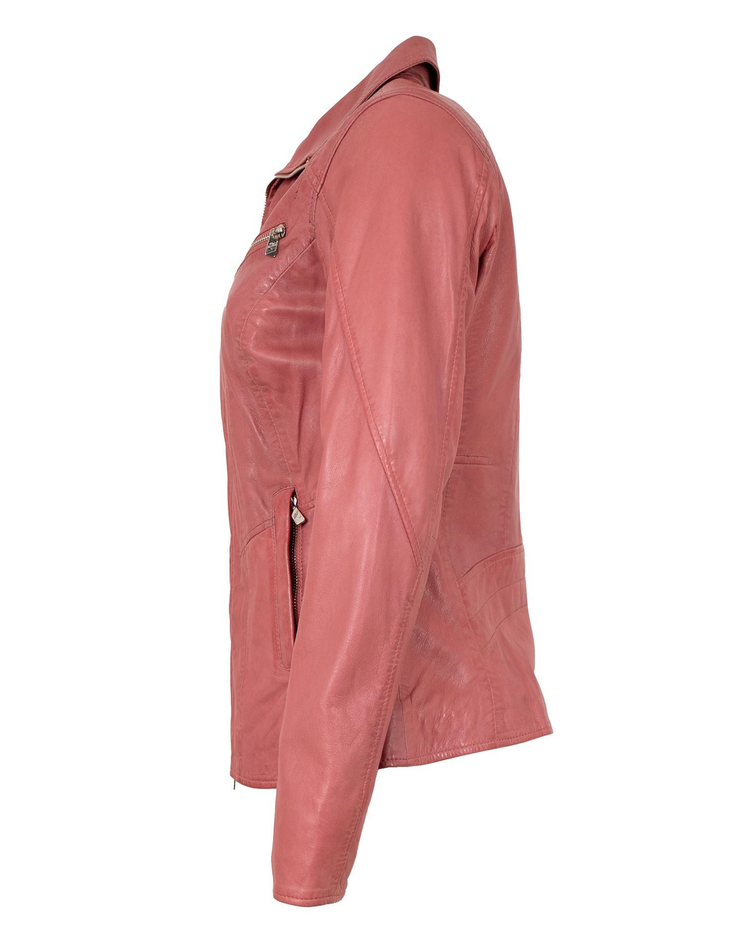 Jilani Lederjacke Skadi Jilani - Damen Lederjacke Lammnappa altrosa günstig online kaufen