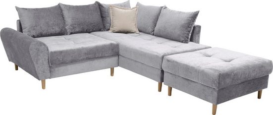 COLLECTION AB Ecksofa 30 Jahre Jubiläums-Modell REIMS L-Form, Ottomane beidseitig montierbar - Rundumpolsterung
