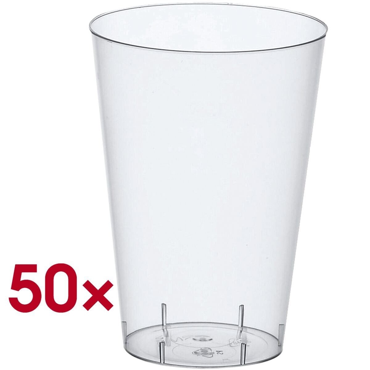 PAPSTAR Кружки, Polystyrol, 300 ml, Trinkbecher glasklar