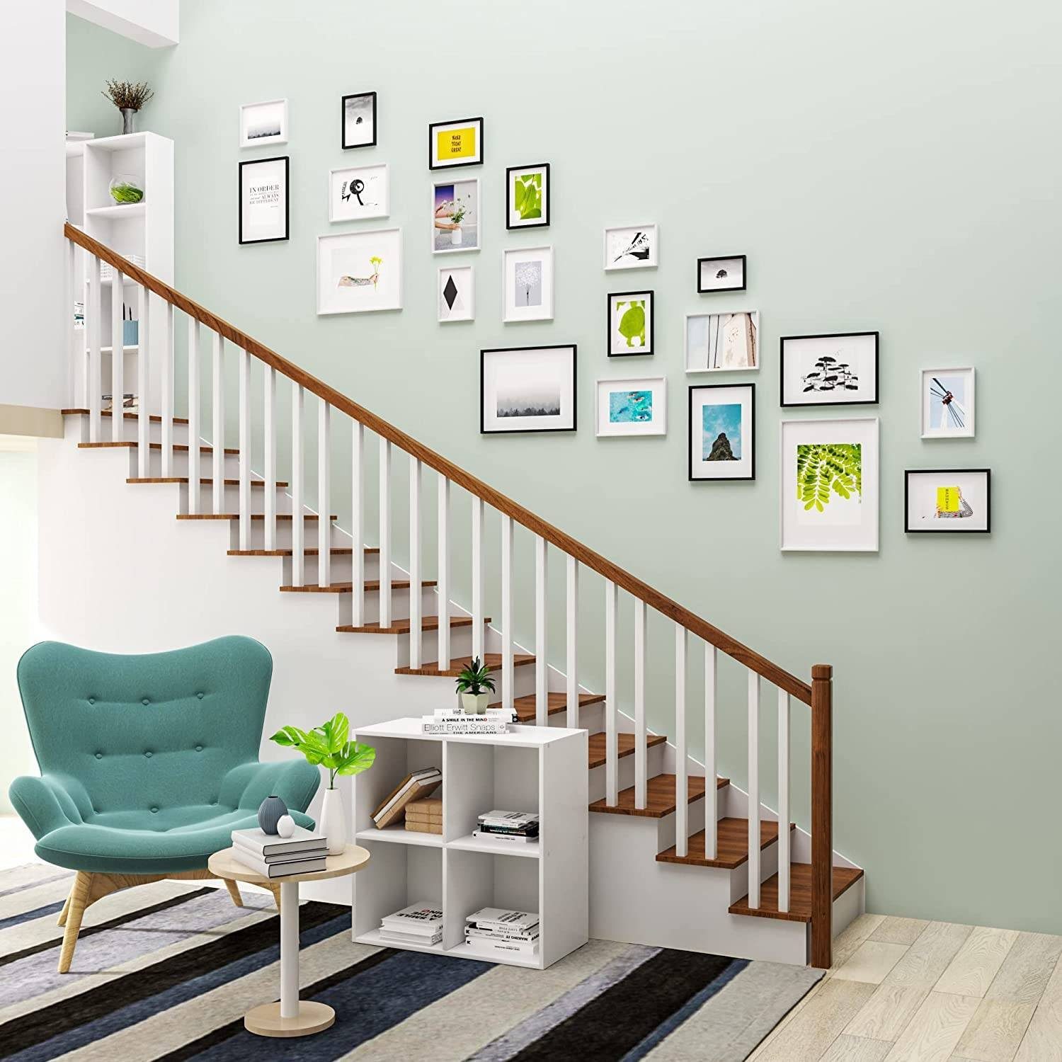 Woltu Bilderrahmen, (5 St), Passepartout Kunststoff Rahmen Glasvorderseite günstig online kaufen