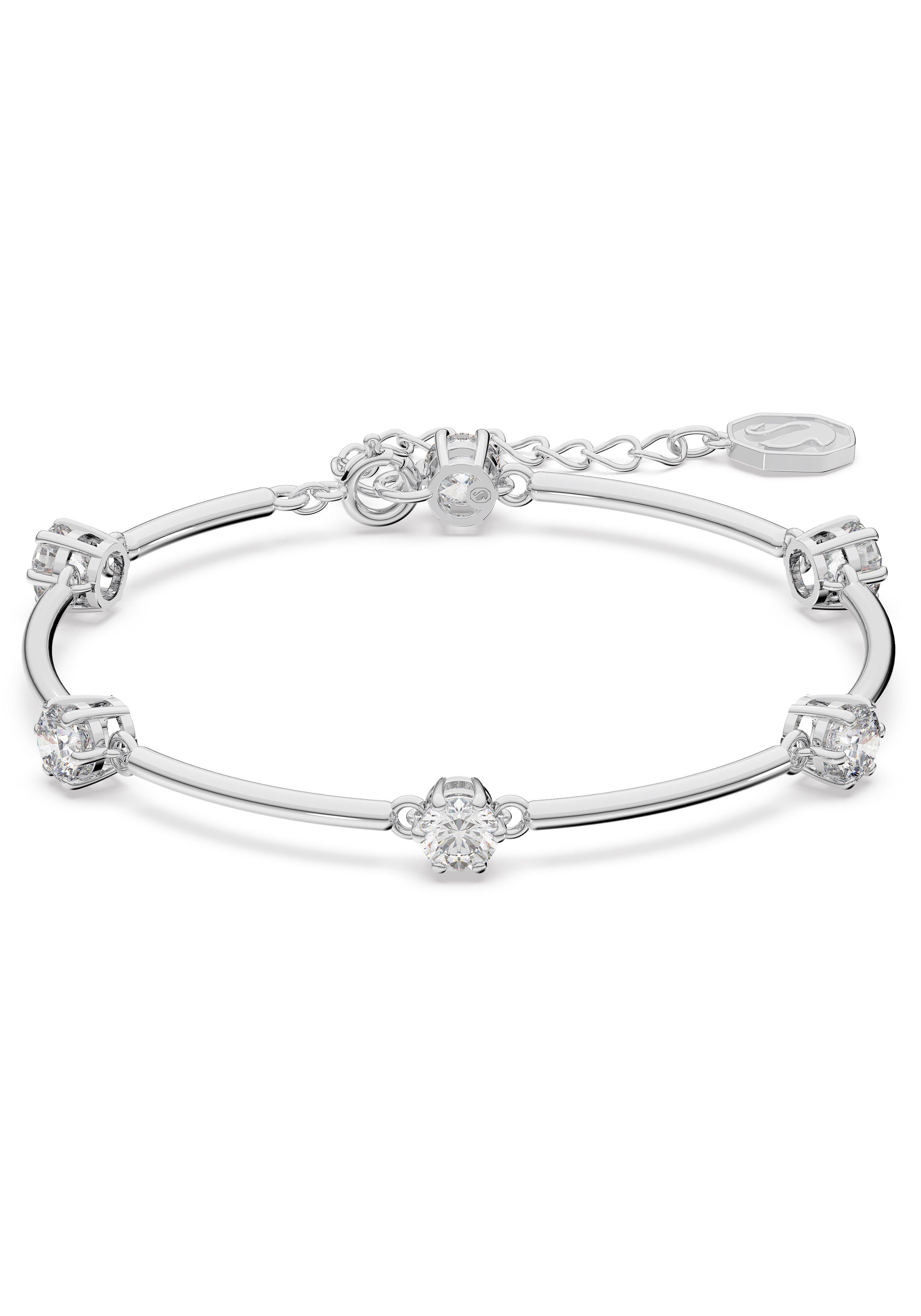 Swarovski Armreif Constella Armreif, Rundschliff, 5641680, mit Swarovski® Kristall silberfarben