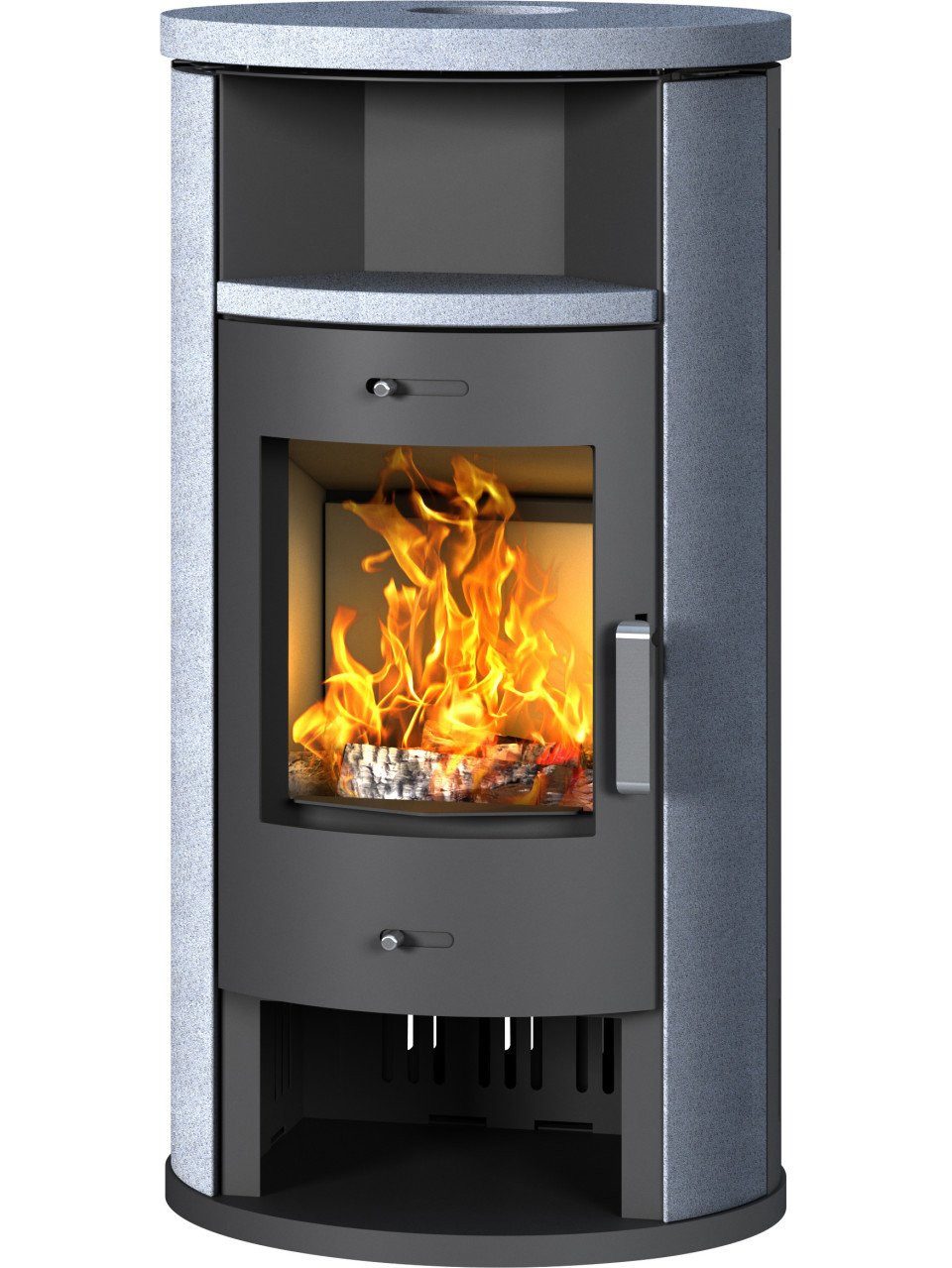Accente Kaminofen Accente Kaminofen Verona II Stahl, grau