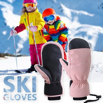 NATICY Skihandschuhe Verdickte Innere 5-Finger-Skihandschuhe, Leitfähige