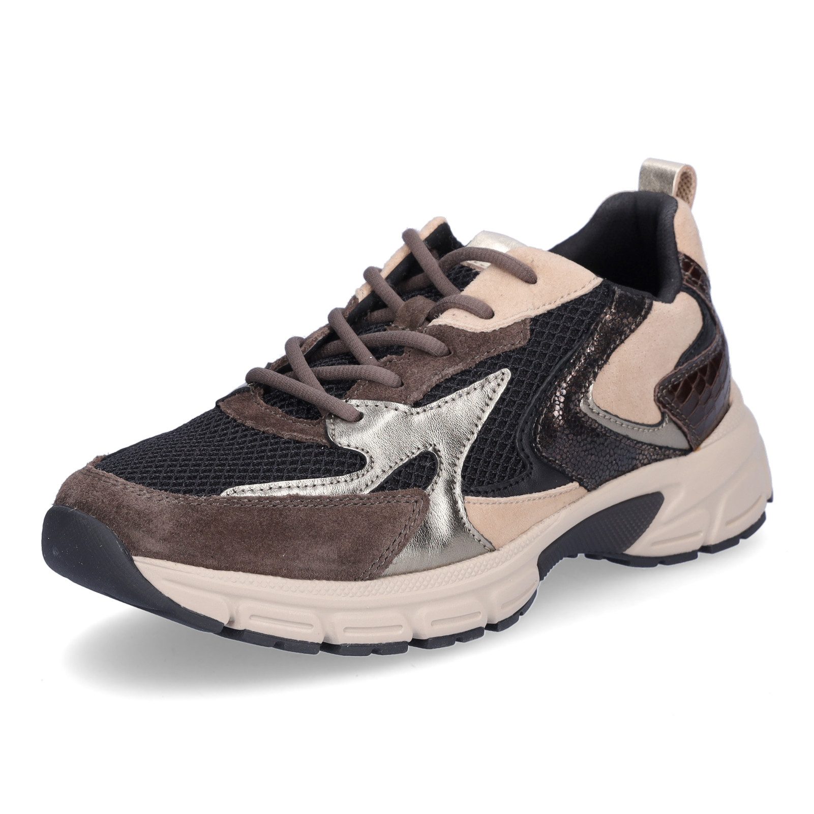 Gabor Gabor Damen Sneaker schwarz beige Sneaker