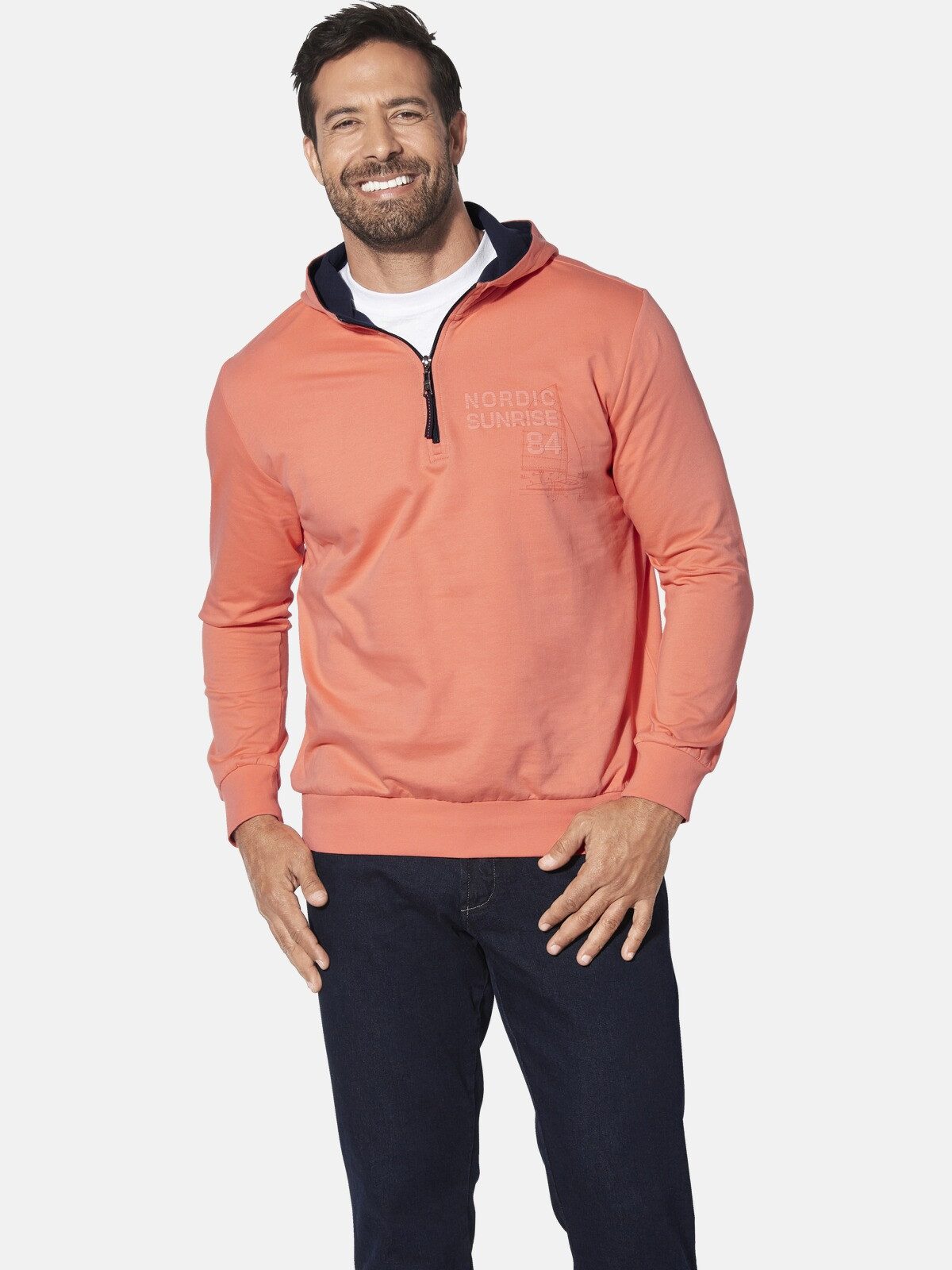 Jan Vanderstorm Kapuzensweatshirt KORBENKT mit lässiger günstig online kaufen