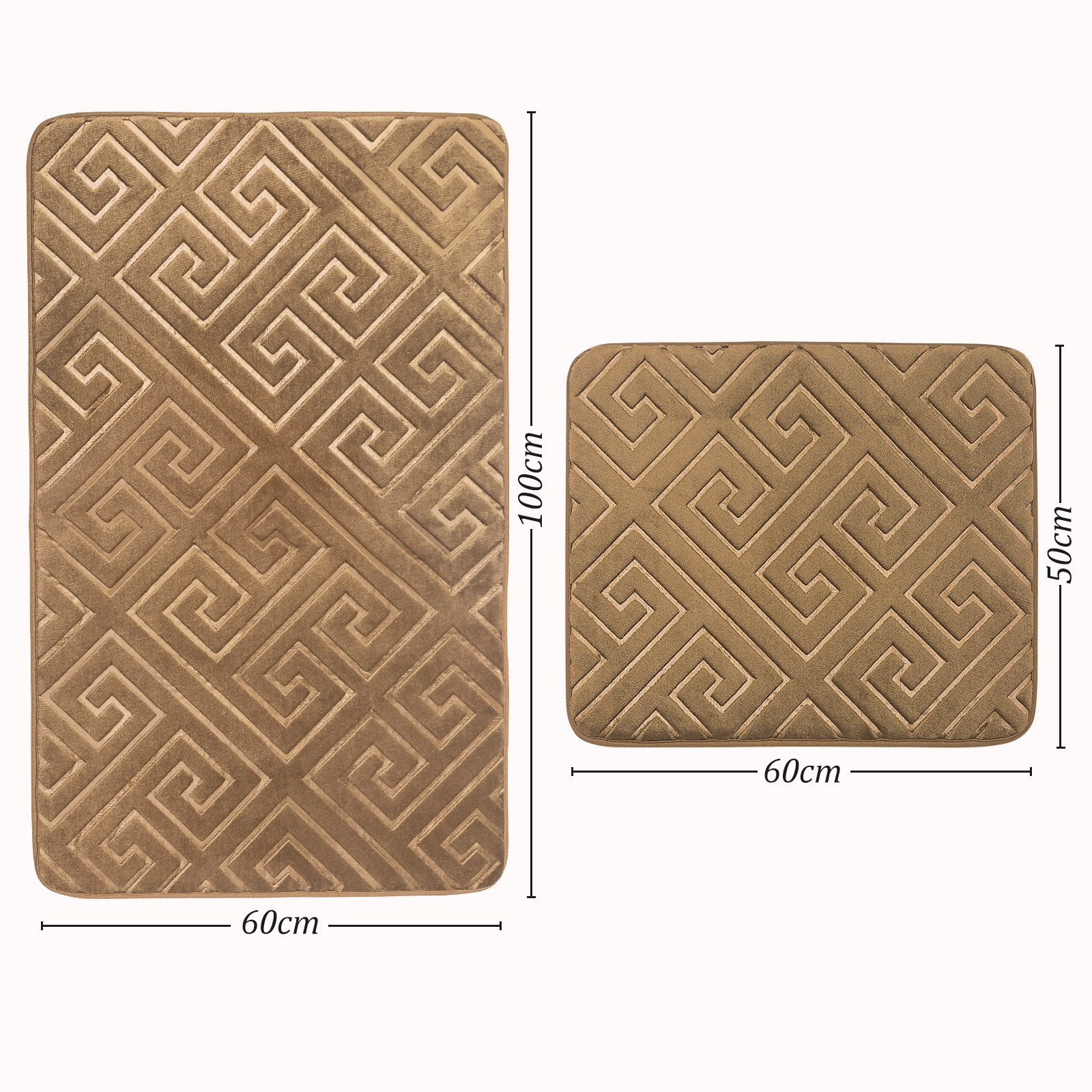 HOMELUX Badematte 2-teilig Badteppich Set Wasserabsorbierend Badematten günstig online kaufen