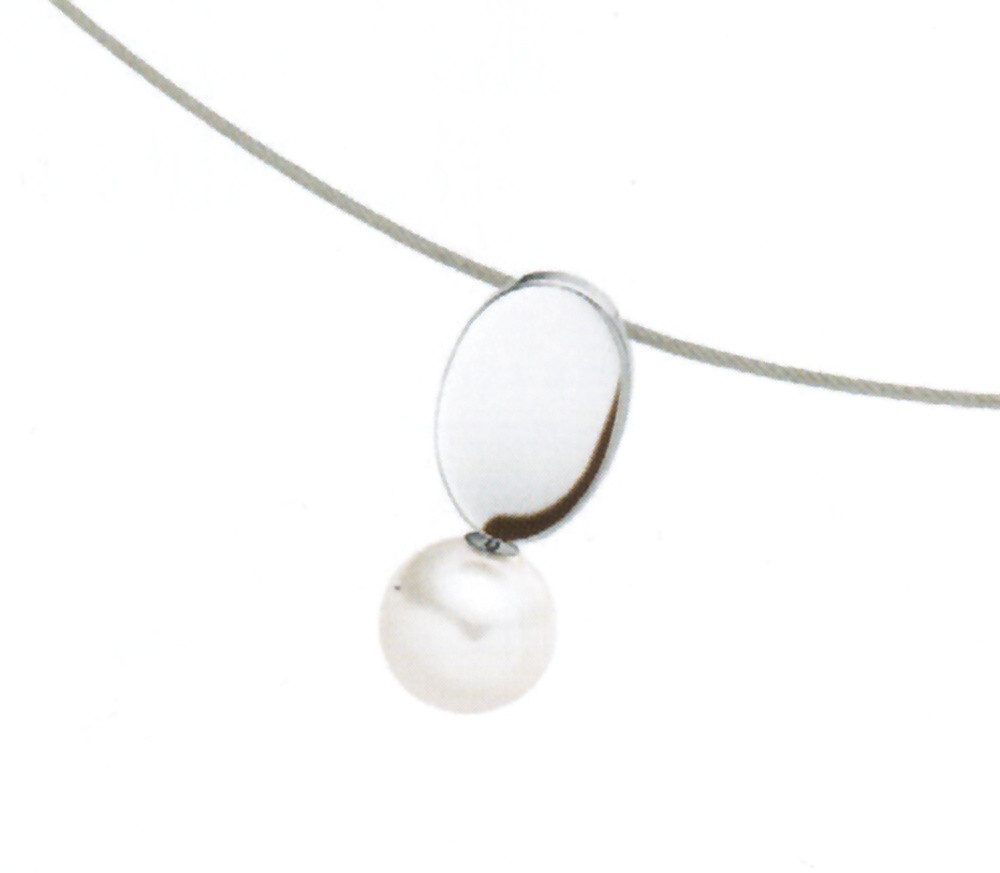 Collier Boccia Titanium Perl-Anhänger - ohne Kette - 07030-01