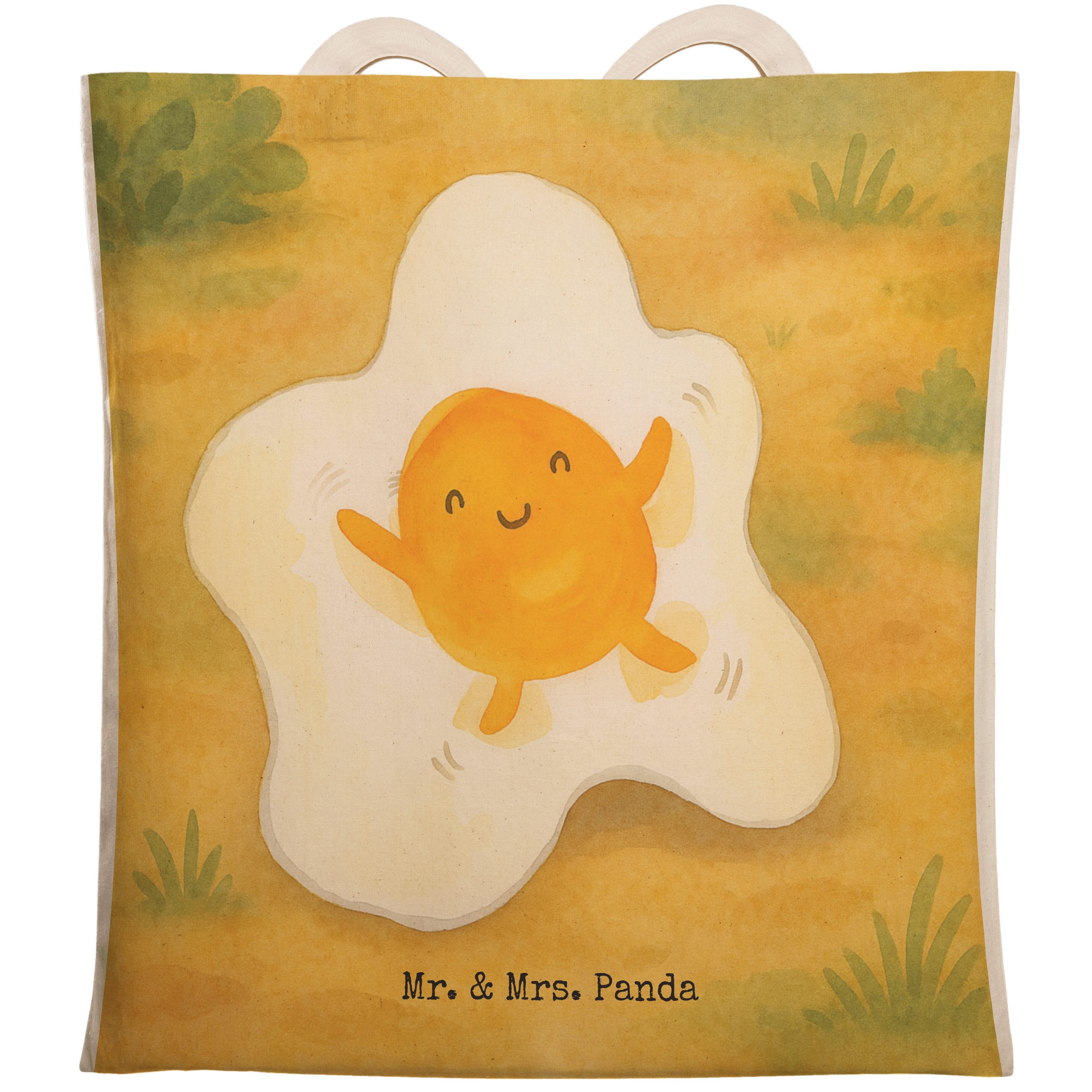 Tragetasche Spiegelei Ei Design, Tote Bag, Weiß, Liebe, Stofftragetasche, großer