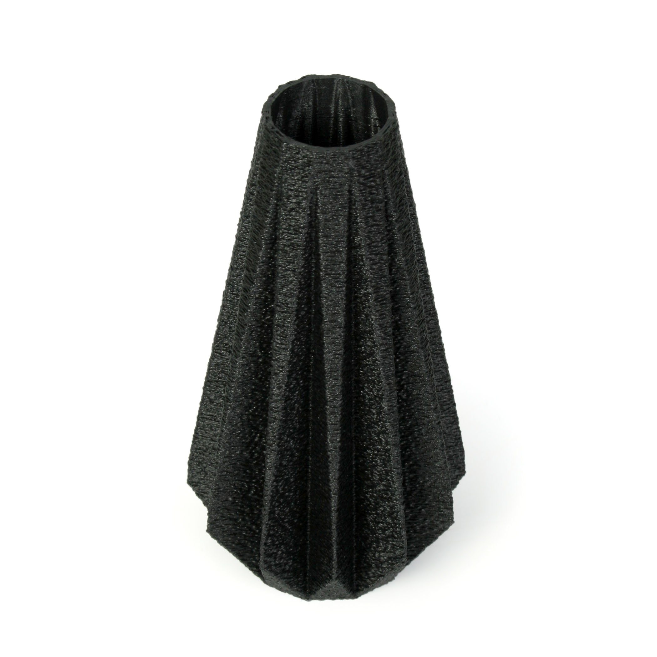 Feder – Kreative aus Designer wasserdicht Vase Blumenvase bruchsicher aus nachwachsenden Black Bio-Kunststoff, & Dekorative Dekovase Rohstoffen;