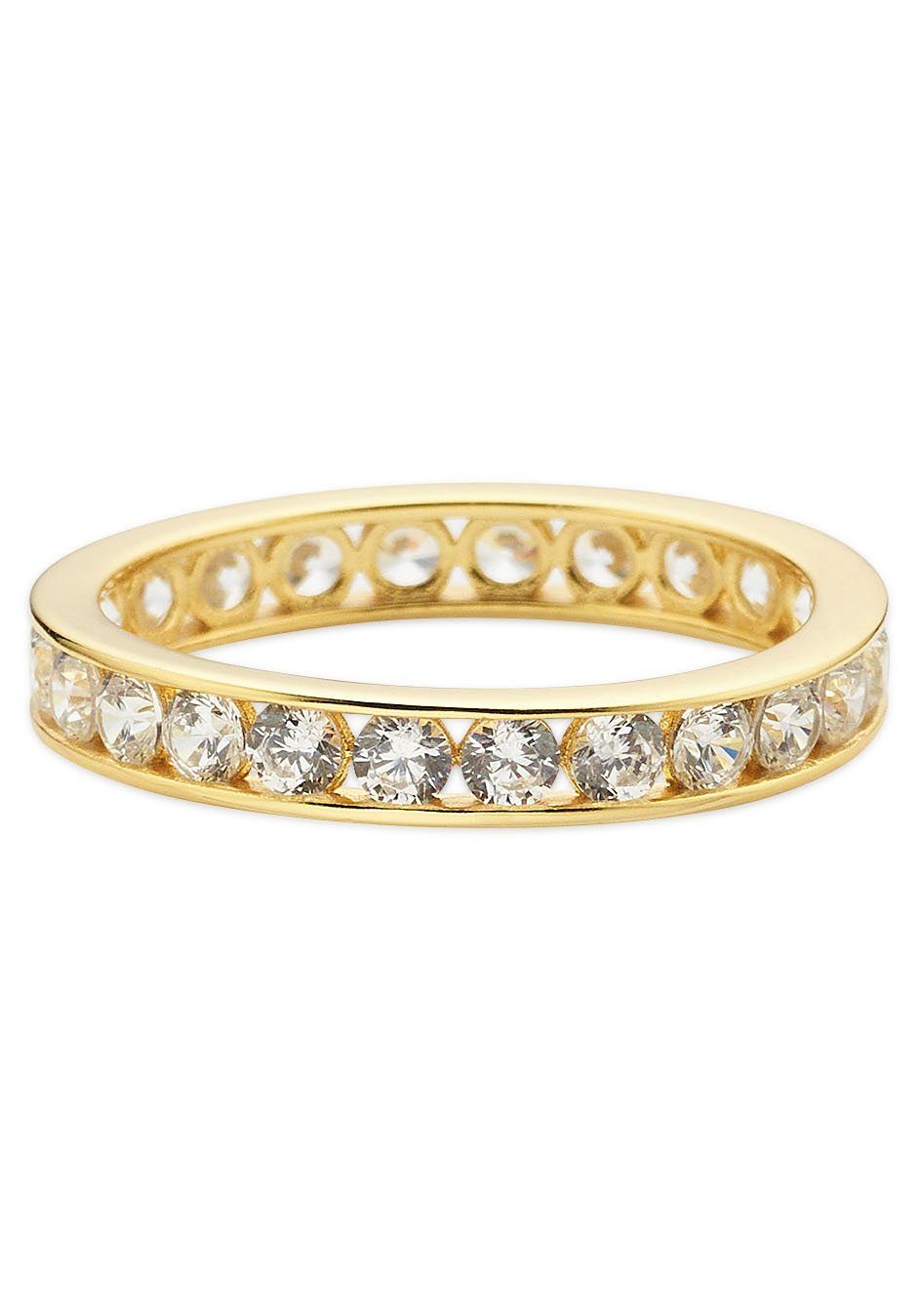 Bruno Banani Fingerring Schmuck Geschenk Silber 925 Damenring Memoire, mit Zirkonia (synth)