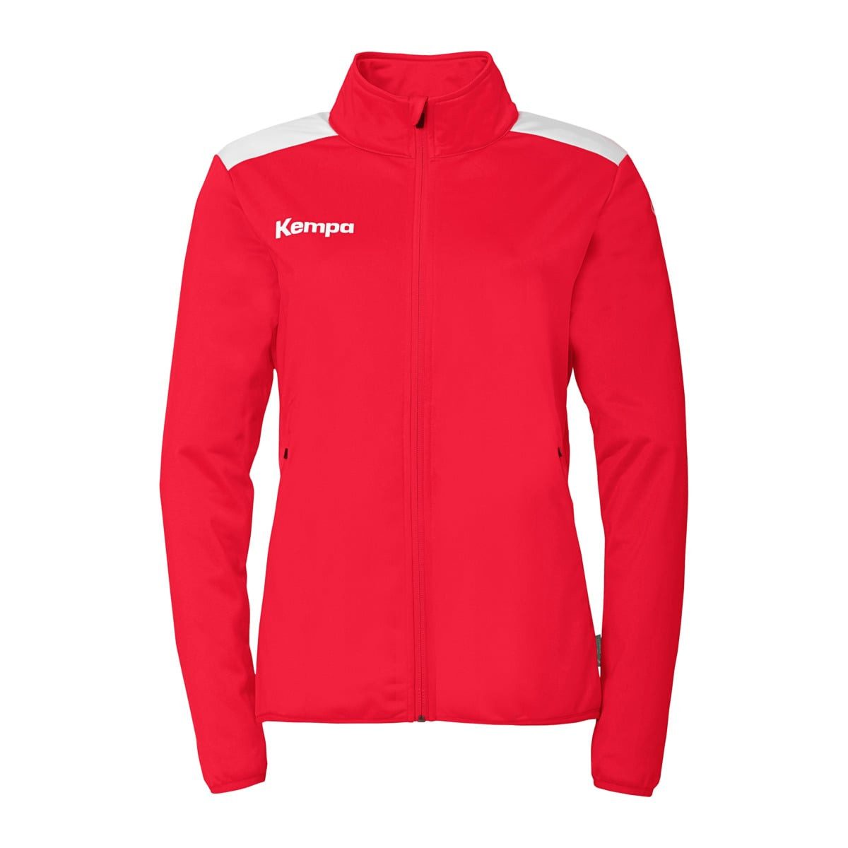 Trainingsjacke Emotion 27 (Full-Zip, 100% Polyester) rot/weiss Damen