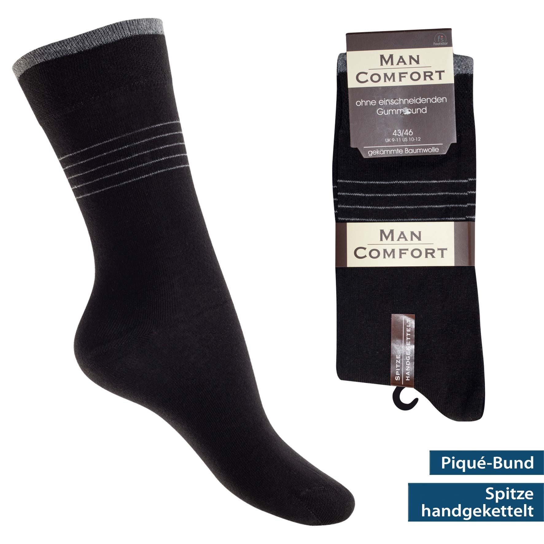 Freizeitsocken Bequeme Klassische Herren Socken Anzugsocken Office Büro Baumwolle