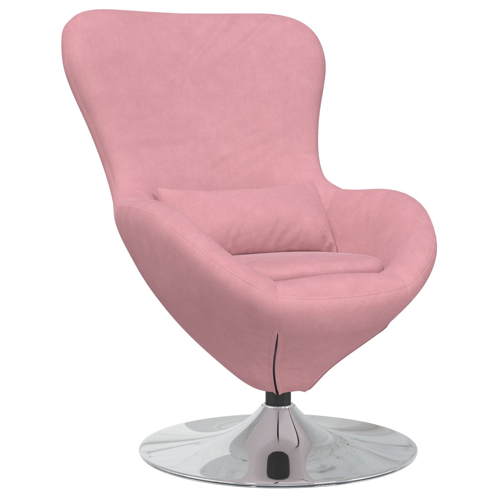 vidaXL Sessel Ei-Sessel Pink Samt (1-St) günstig online kaufen