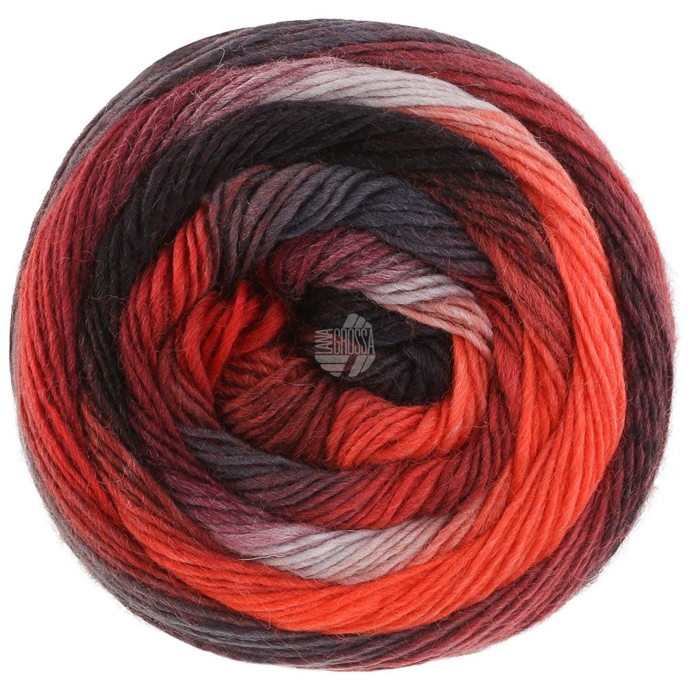 LANA GROSSA MEILENWEIT 100 g COLOR MIX Häkelwolle, 400 m (4-fach Sockenwolle - Farbenpracht), 100 g