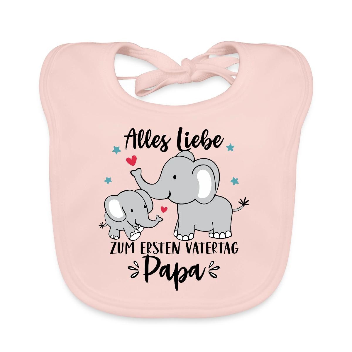 Lätzchen Alles Liebe Zum Ersten Vatertag Elefanten Bio Baby Lätzchen Waschbar