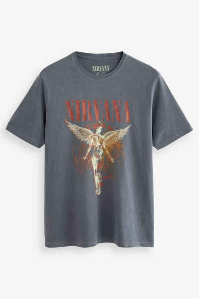 Next T-Shirt Lizensiertes T-Shirt, Nirvana (1-tlg)