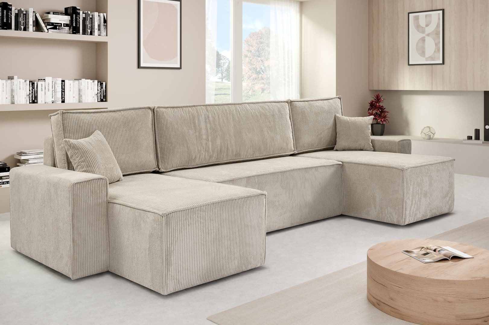 Beautysofa Ecksofa mit Bettkasten, im Cordstoff günstig online kaufen